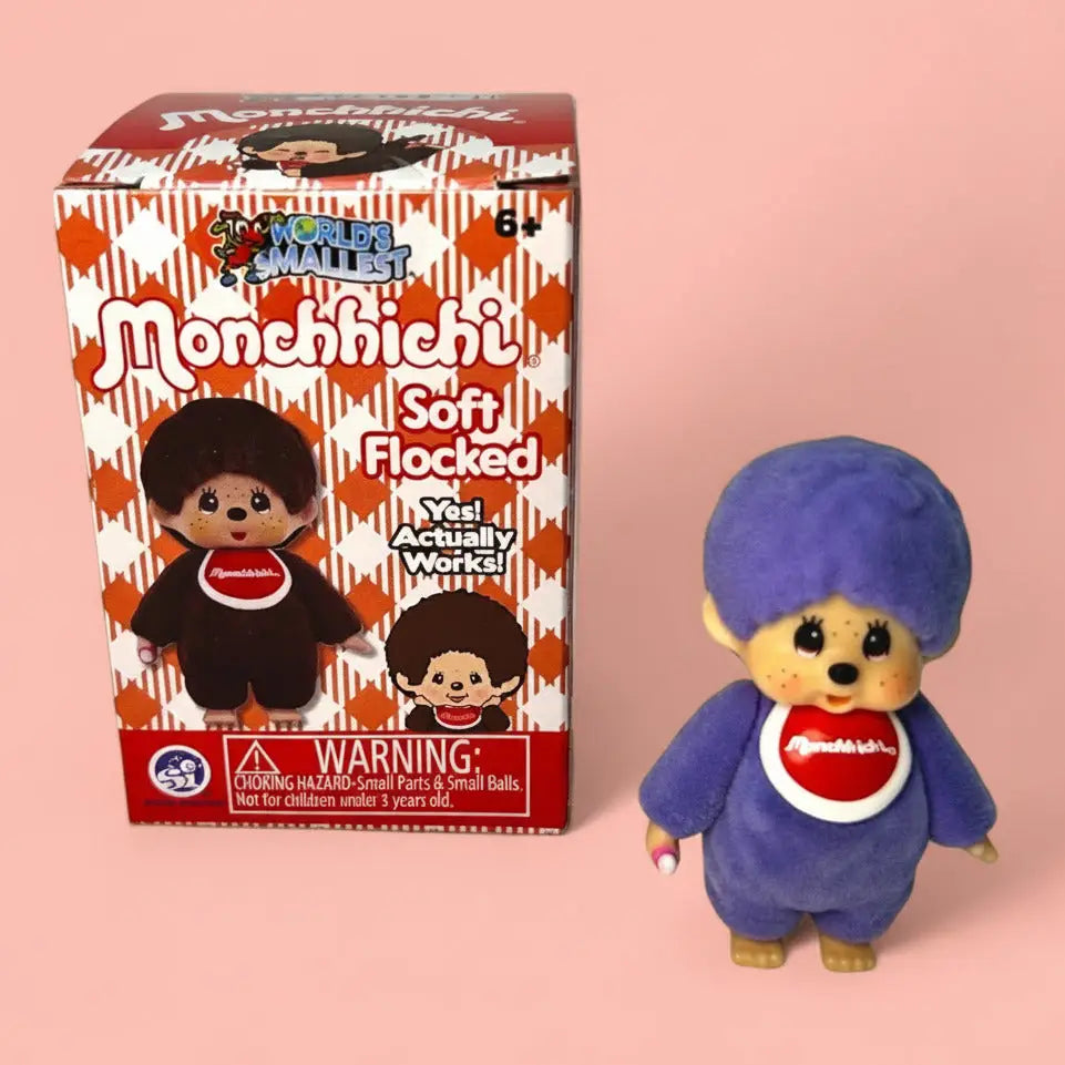 Flocked Monchhichi Blind Box - Vintage Kawaii Collectible