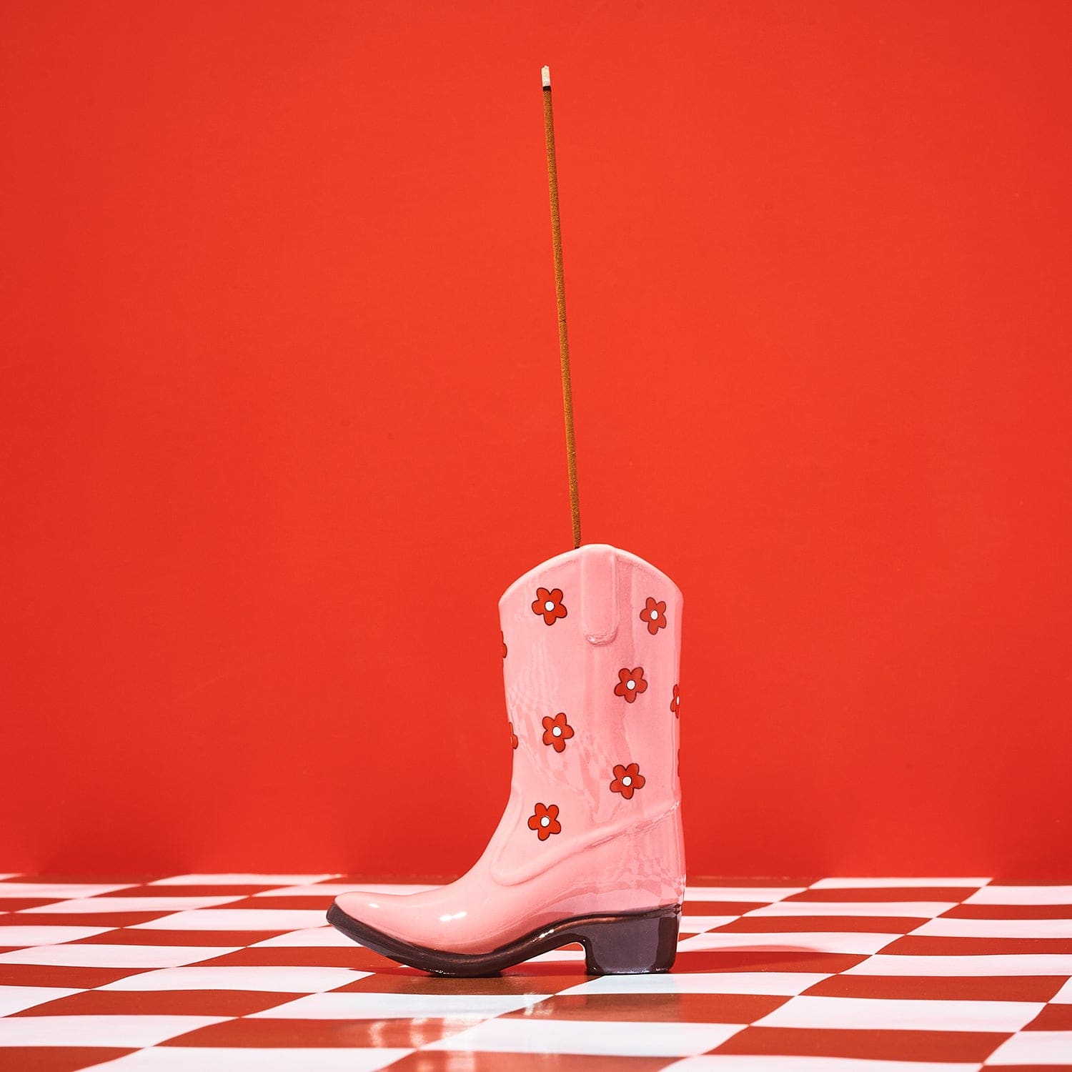 Floral Cowboy Boot Incense Holder Boxed - Incense Holder