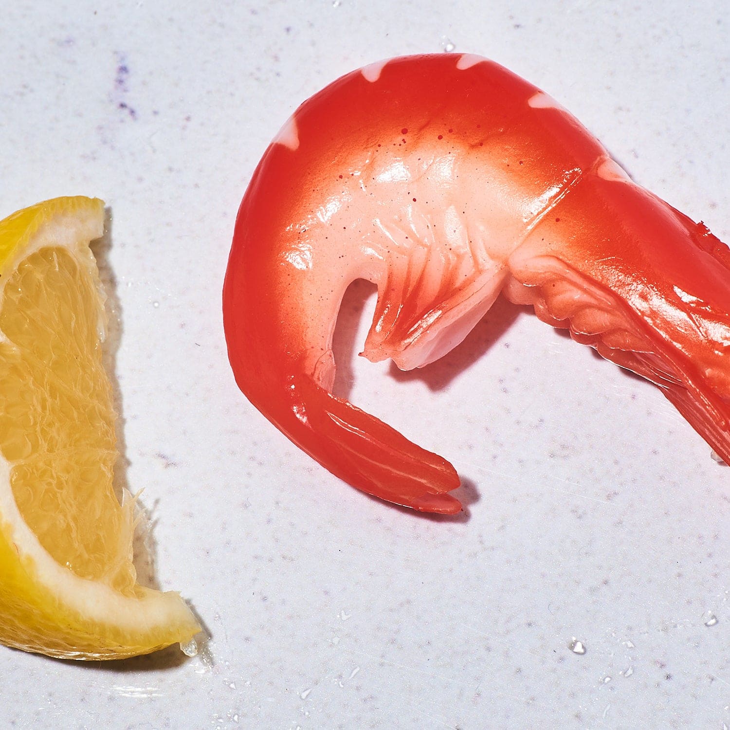 Food Keychain - Shrimp Food Novelty - Funny Keychain -