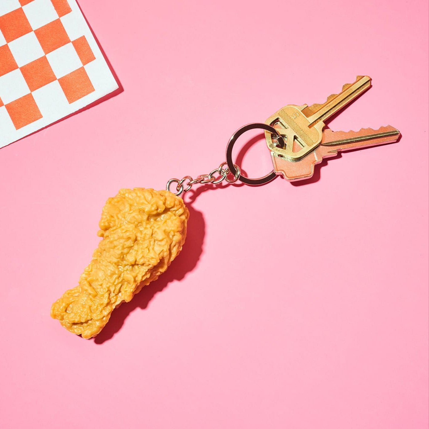 Fried Chicken Keychain Accessory - Fake Food - Keychain
