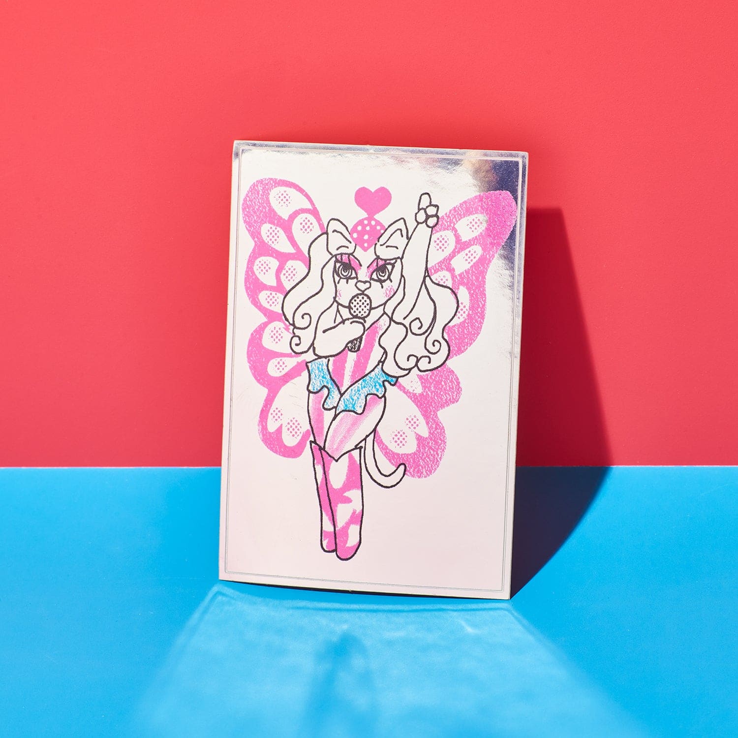 Friends Nyc Chappell Cat Mirror Sticker Decorative Sticker