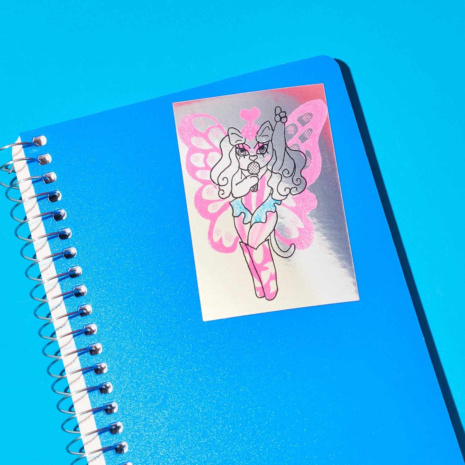 Friends Nyc Chappell Cat Mirror Sticker Decorative Sticker