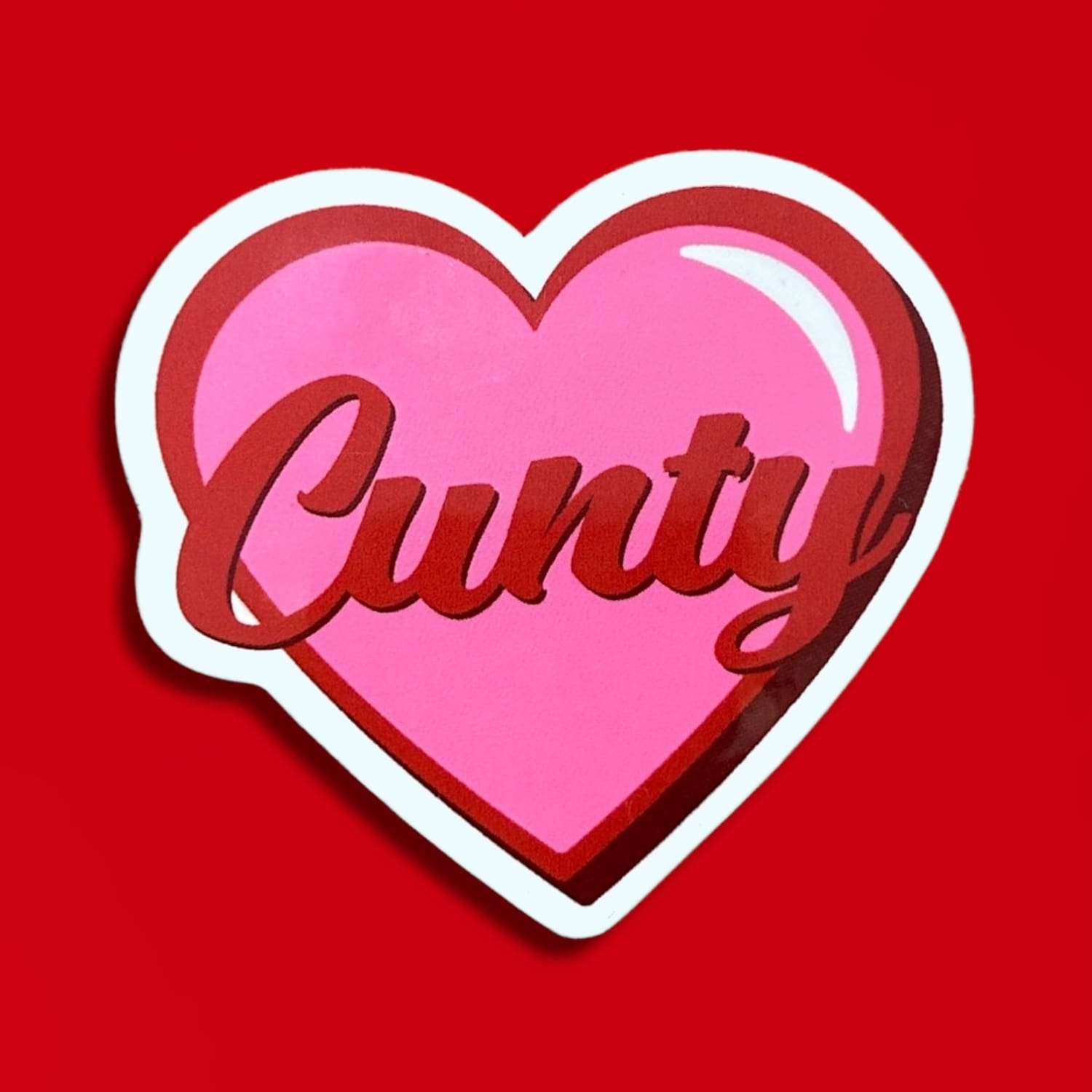Friends Nyc Cunty Heart Sticker Bff Gifts - Decorative
