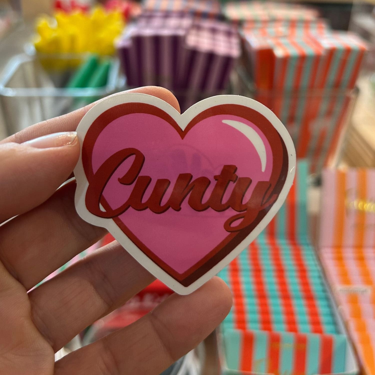 Friends Nyc Cunty Heart Sticker Bff Gifts - Decorative