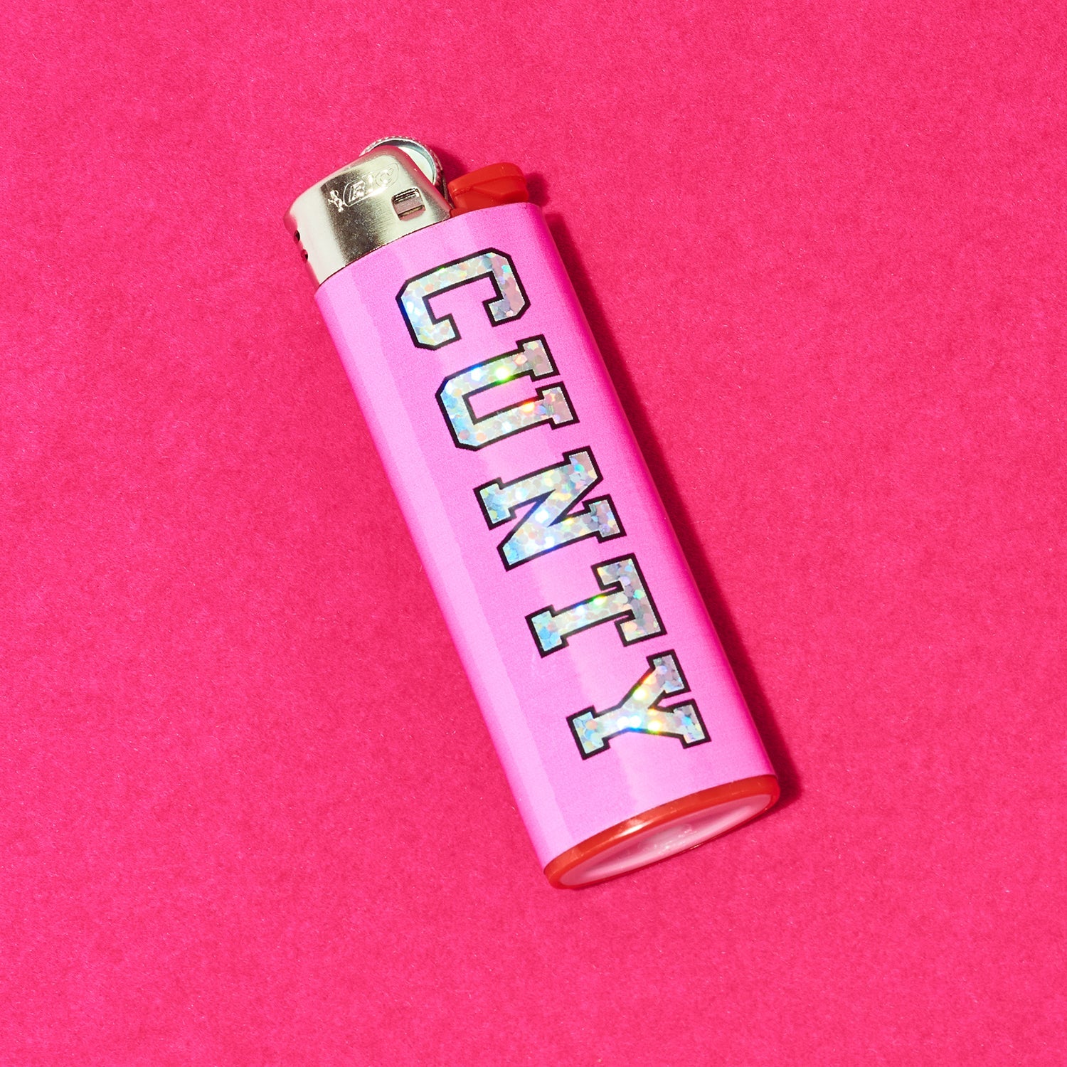 Friends Nyc Cunty Sparkle Lighter Varsity Letters - Glitter