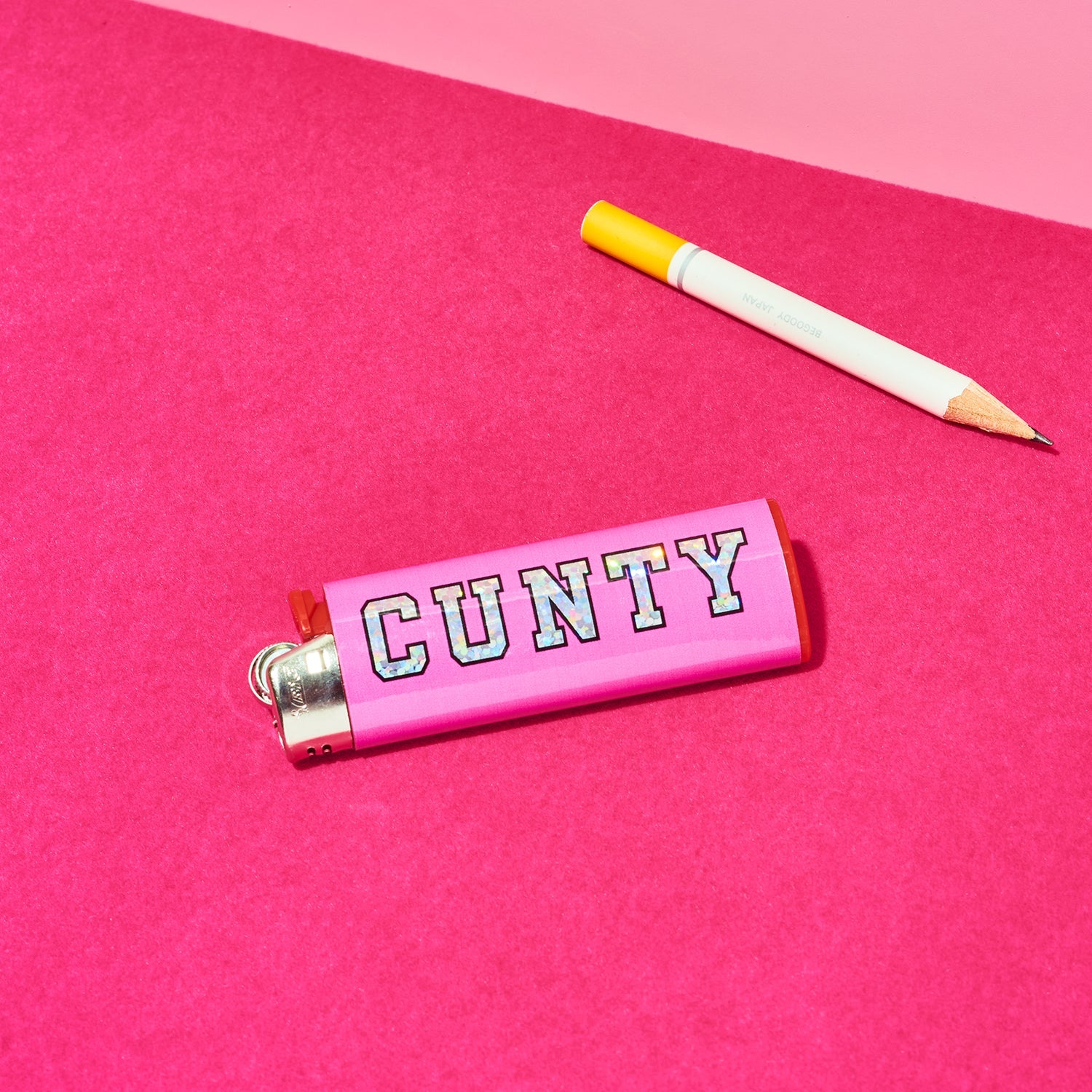 Friends Nyc Cunty Sparkle Lighter Varsity Letters - Glitter