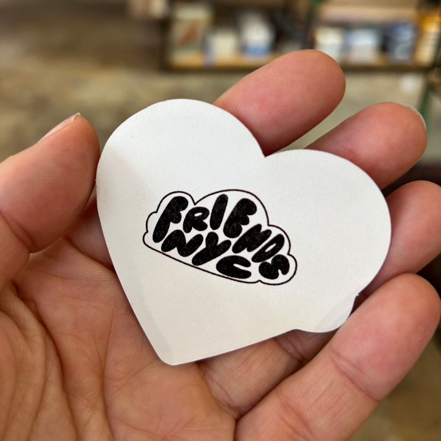 Friends Nyc Daddy Heart Sticker Decorative Sticker