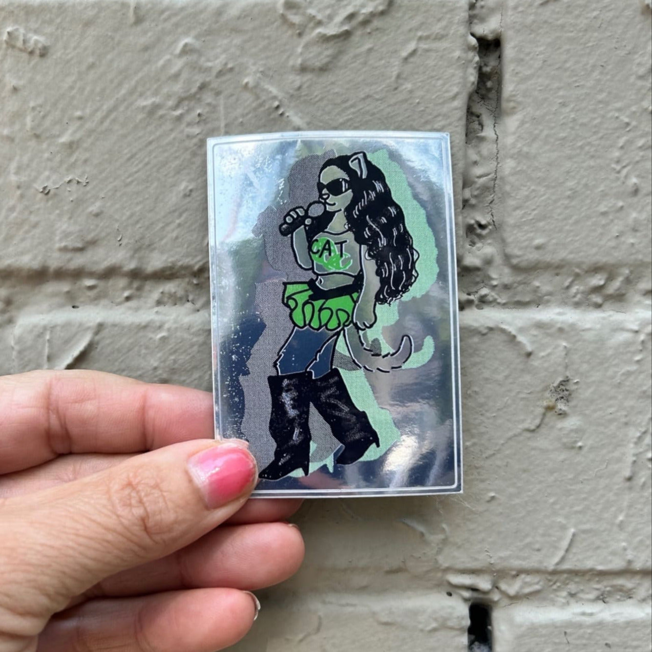 Friends Nyc Die Cut Sticker Brat Cat Brat - Cat