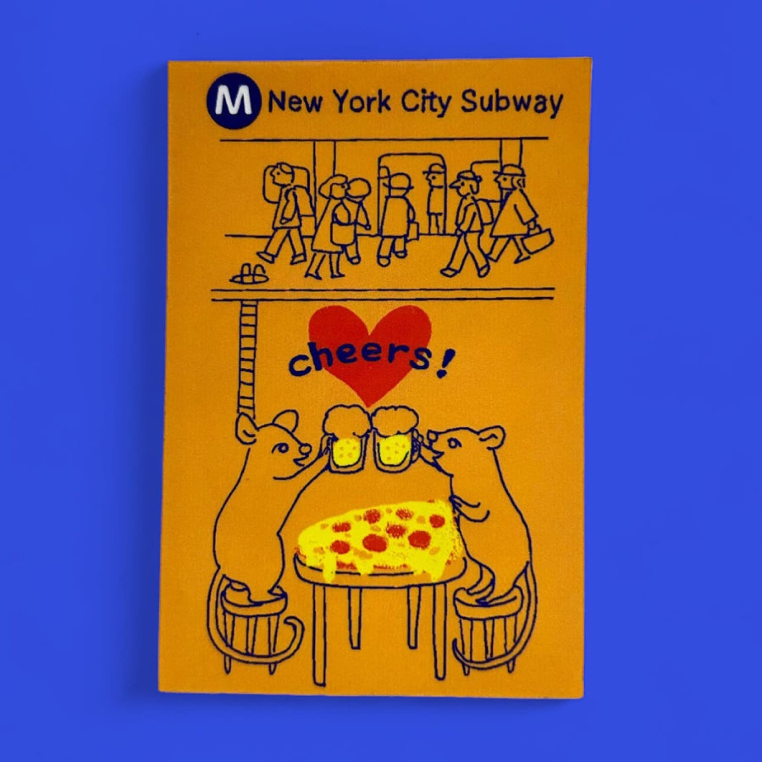 Friends Nyc Pizza Rat Subway Sticker Bff Gifts - Decorative