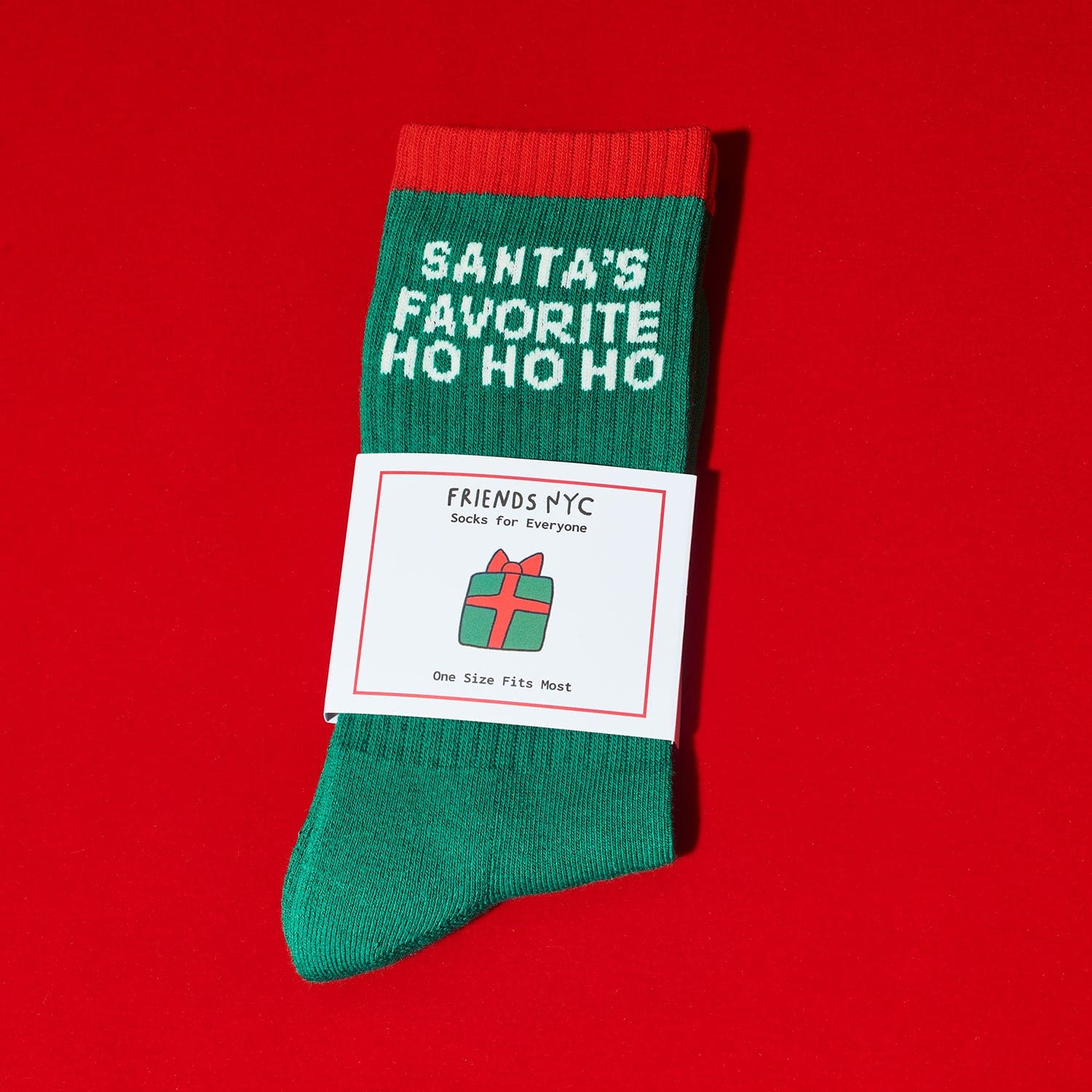Friends Nyc Tube Socks Fn Santa’s Favorite Ho Christmas