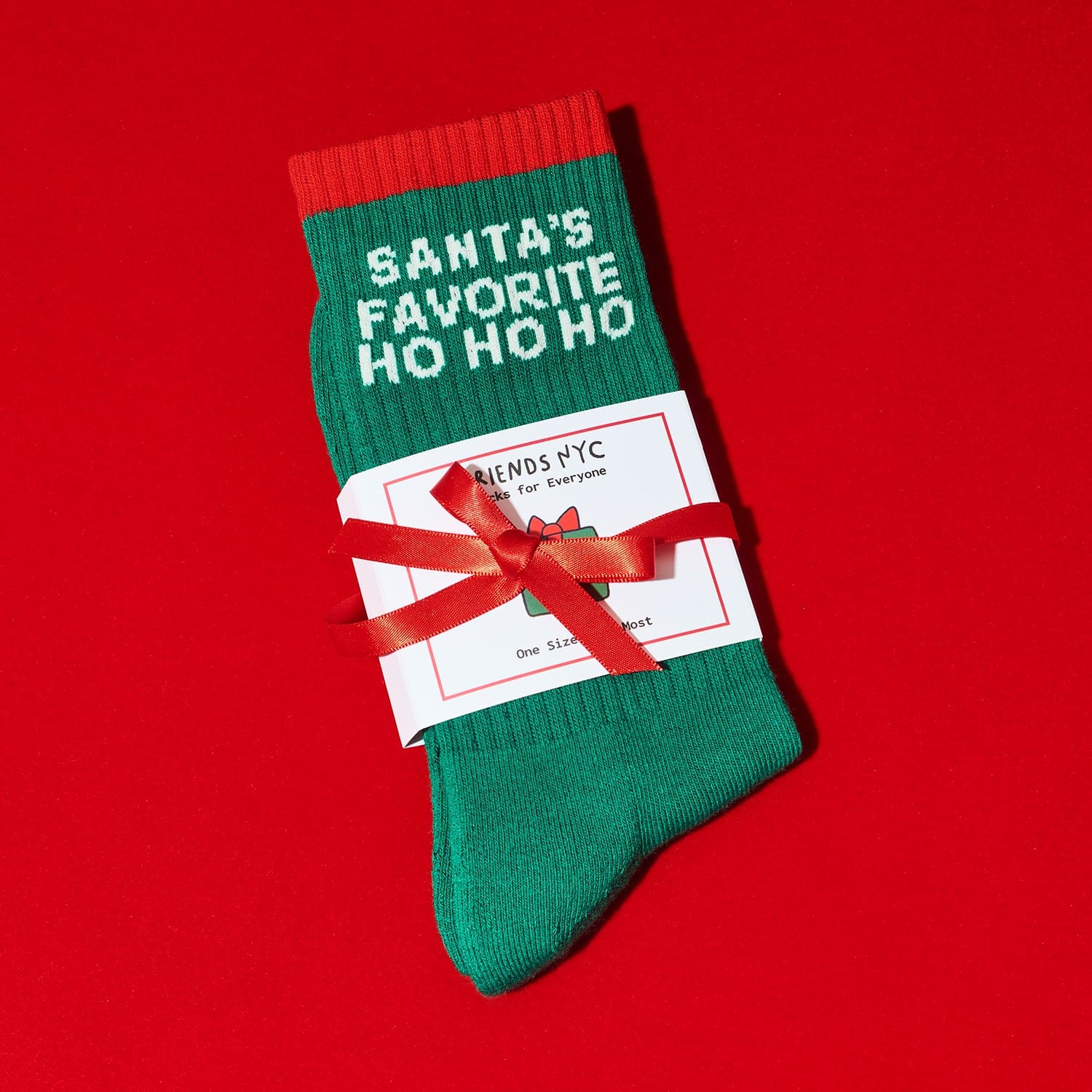 Friends Nyc Tube Socks Fn Santa’s Favorite Ho Christmas