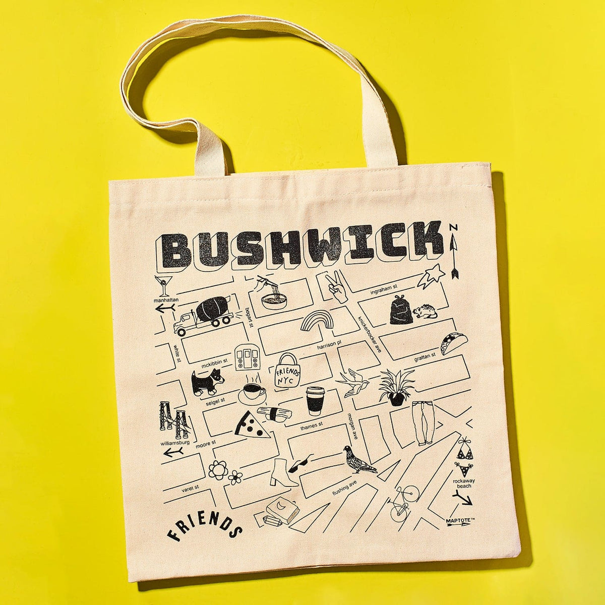 Friends X Maptote Bushwick Grocery Tote 0722 - Collab -
