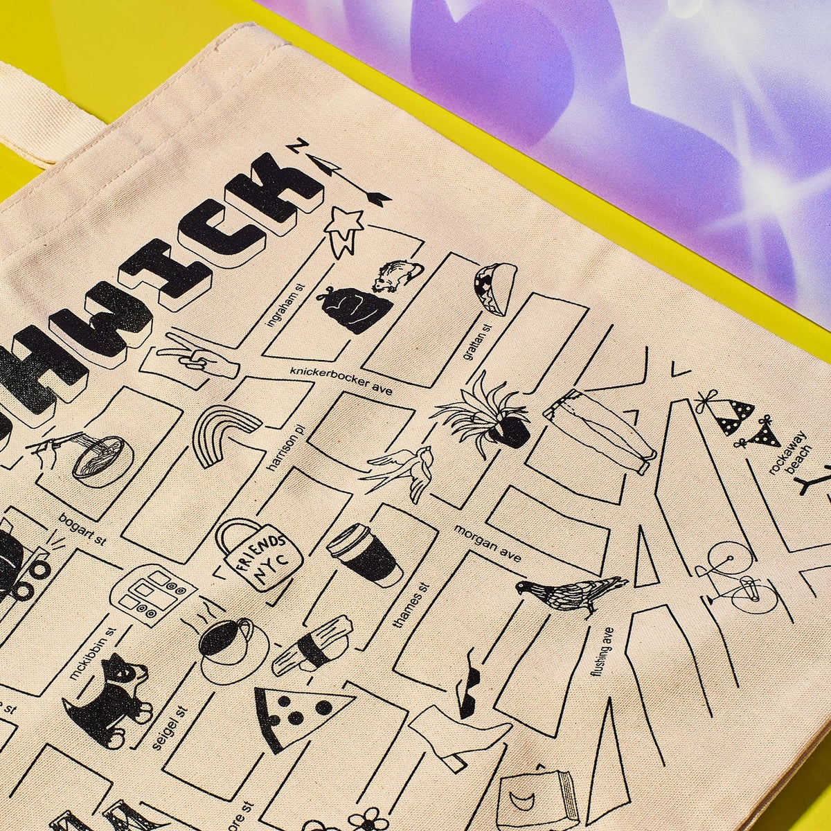 Friends X Maptote Bushwick Grocery Tote 0722 - Collab -