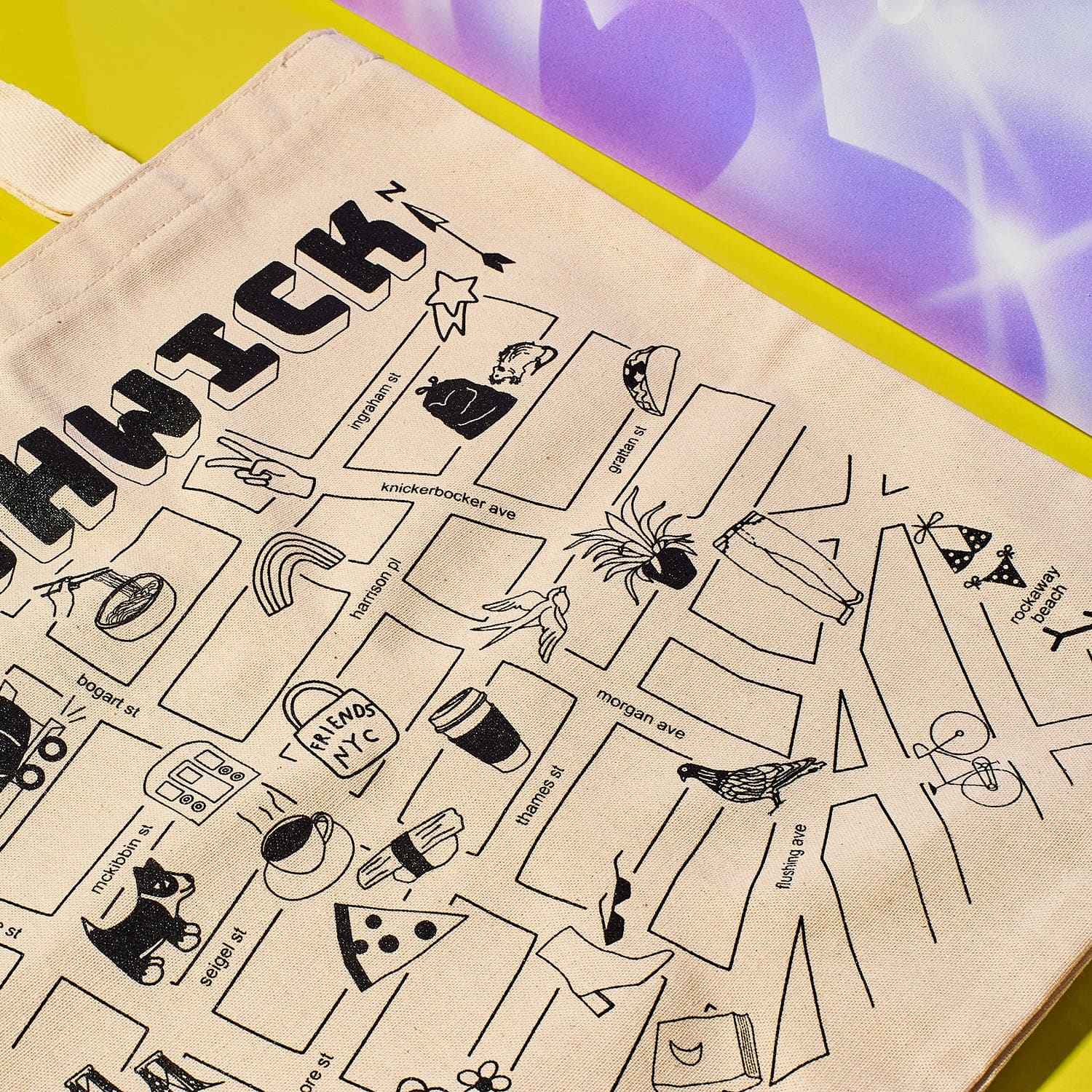 Friends X Maptote Bushwick Grocery Tote 0722 - Collab -