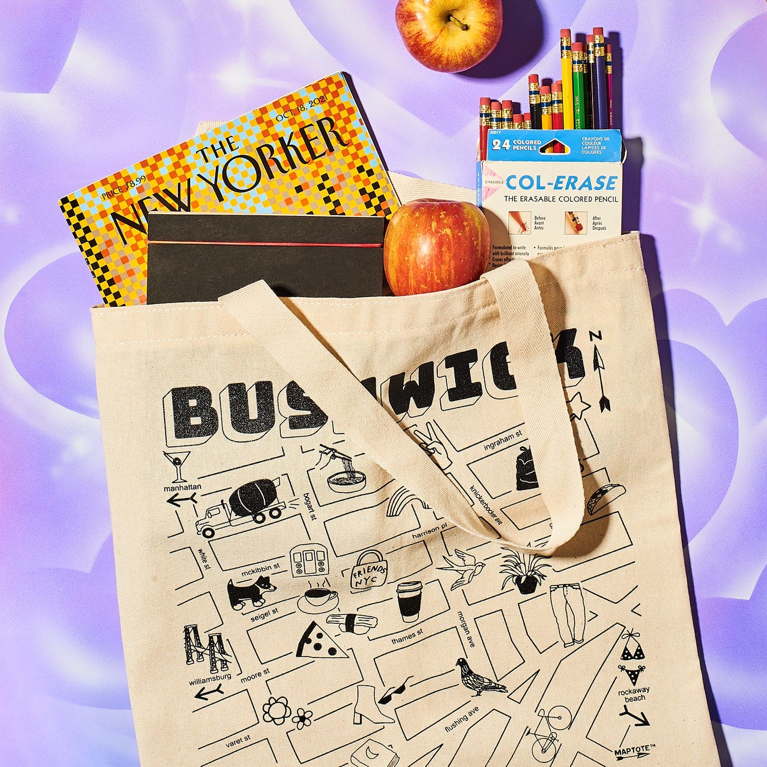 Friends X Maptote Bushwick Grocery Tote 0722 - Collab -
