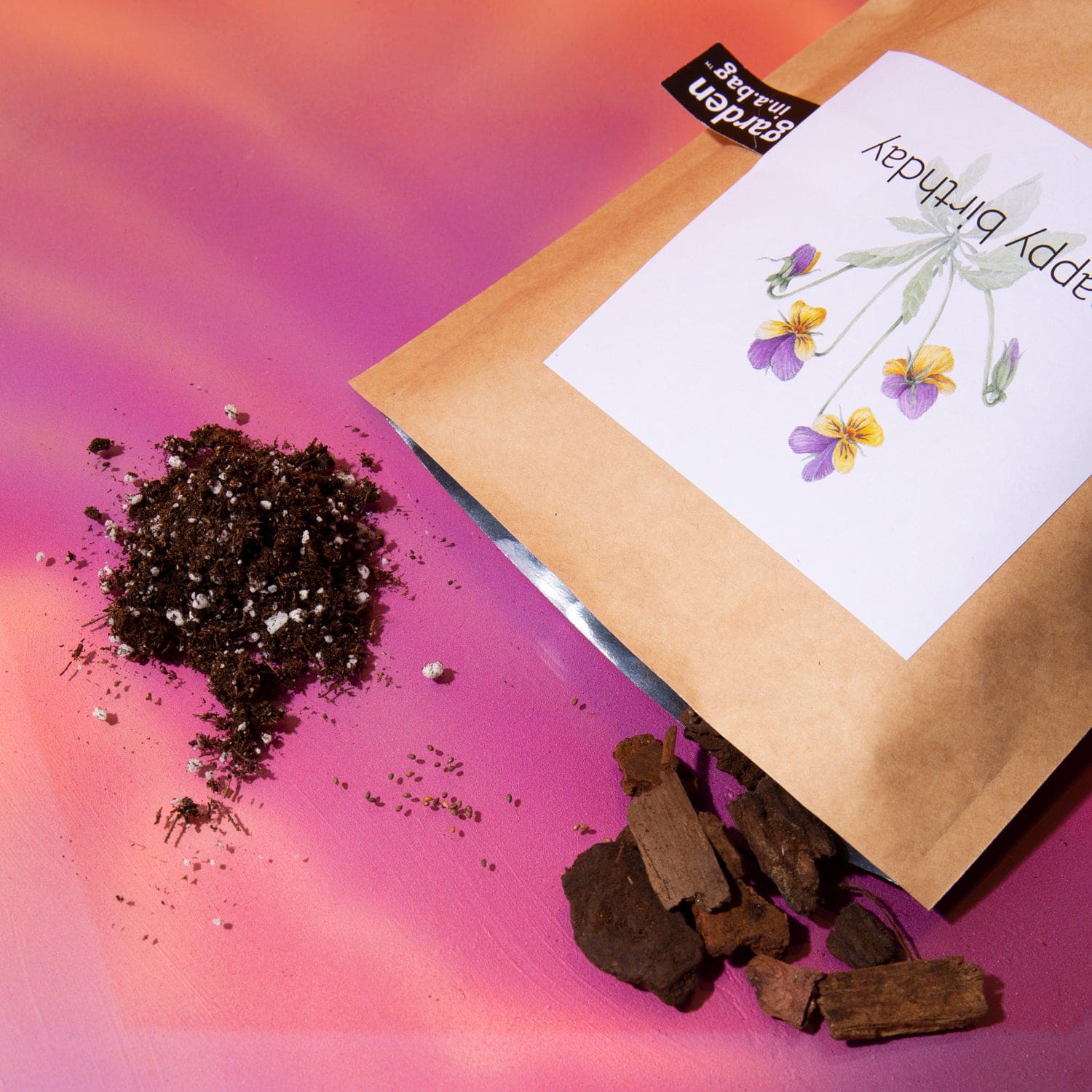 Garden in a Bag - Happy Birthday Flower - Garden Gift -