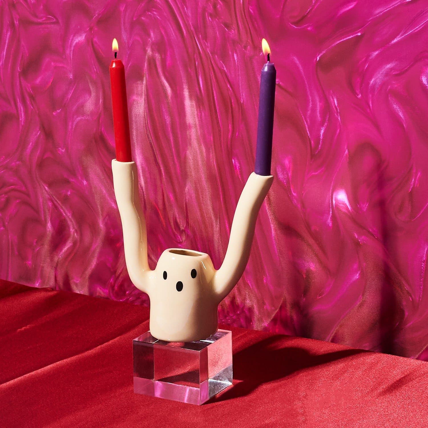 Ghost Candle Holder Candle Holder - Ghost - Handmade -