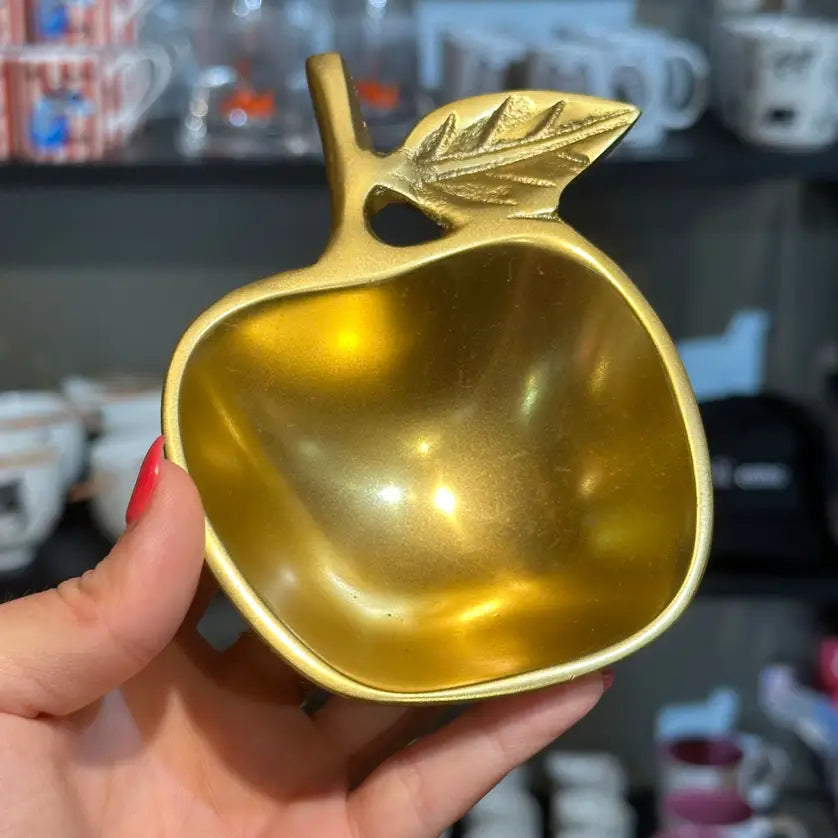 Gilded Apple Bowl Gold | Friends Nyc Brooklyn Ny