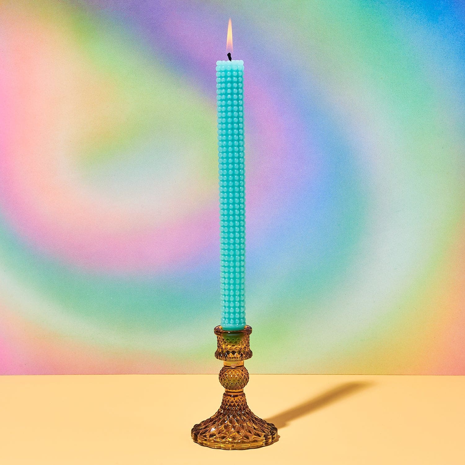 Gillian Candlestick 3’ x 4’ Yellow Candle - Web0224