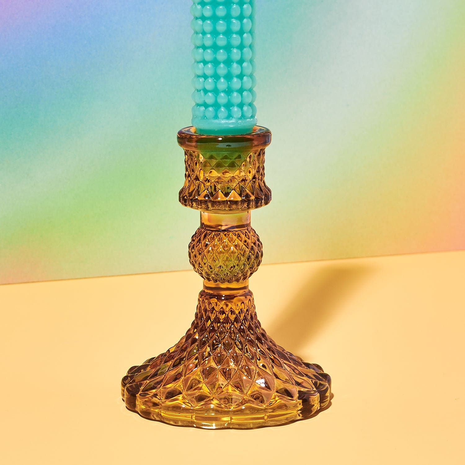 Gillian Candlestick 3’ x 4’ Yellow Candle - Web0224