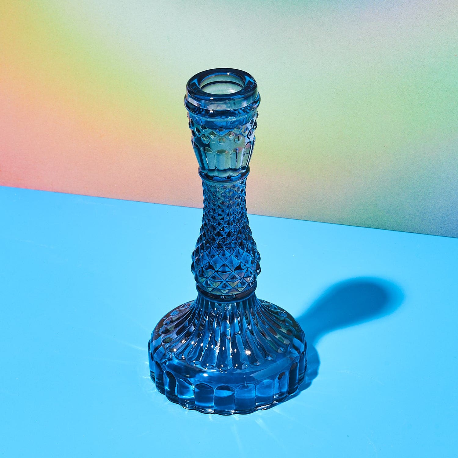 Gillian Candlestick - Blue 3.25’ x 6.75’ Candle