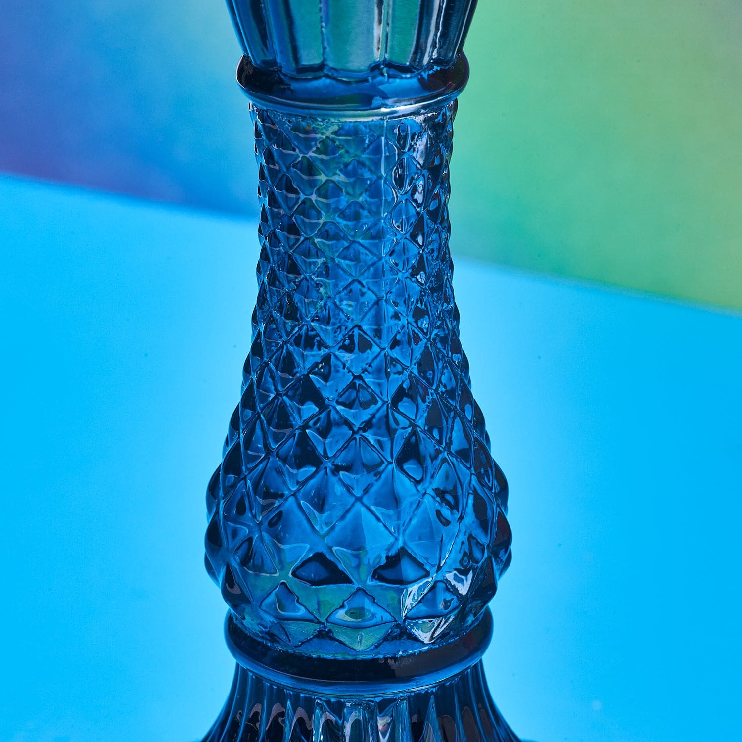 Gillian Candlestick - Blue 3.25’ x 6.75’ Candle