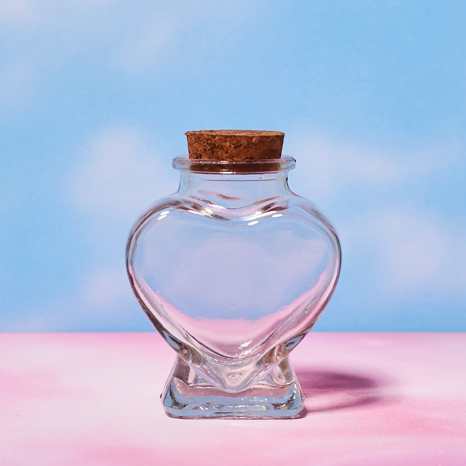 Glass Heart Jar Wakenbake