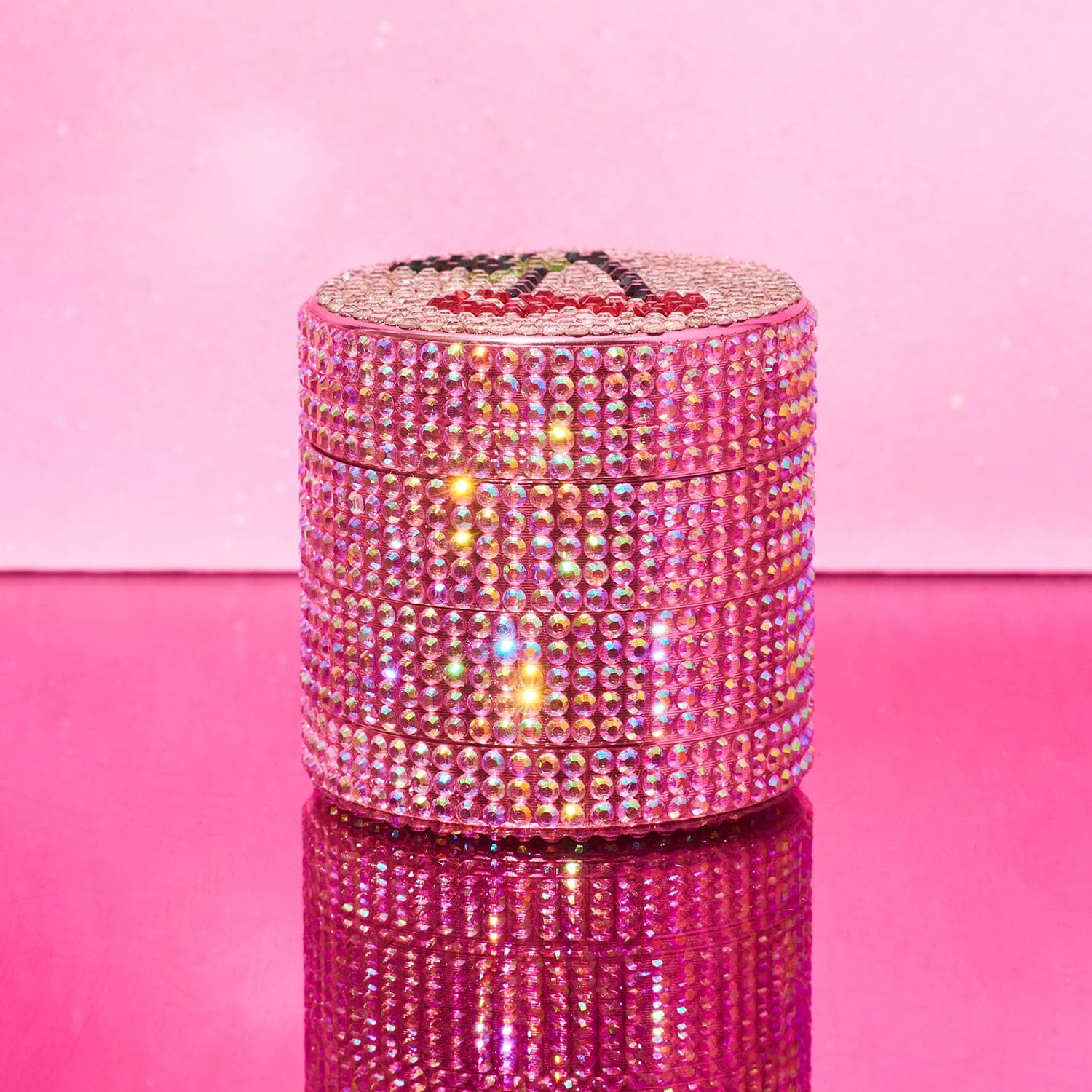 Glitter 4 Piece Grinder 40mm Cherry Cute Grinder Smoke Shop