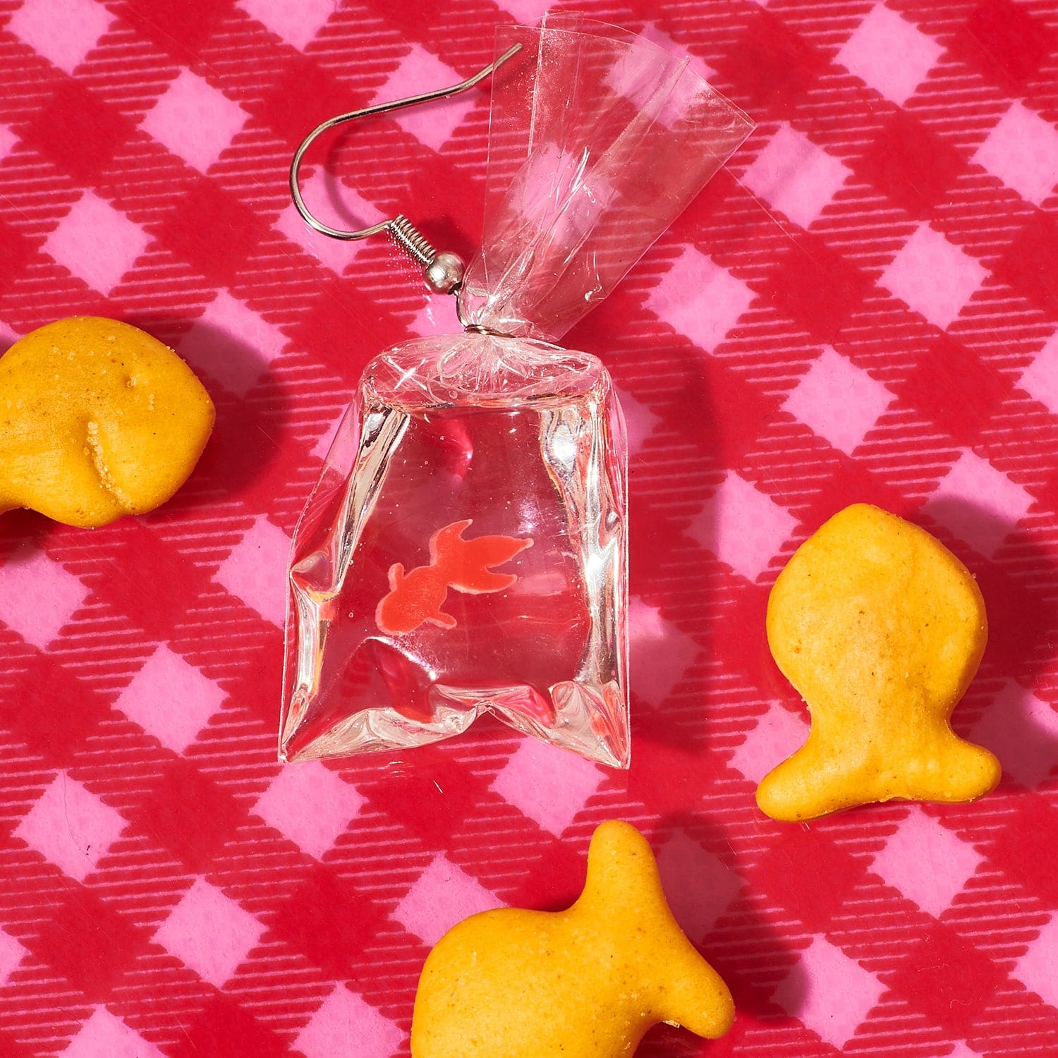 Goldfish In a Bag Earrings Groupbycolor - Lol - Novelty