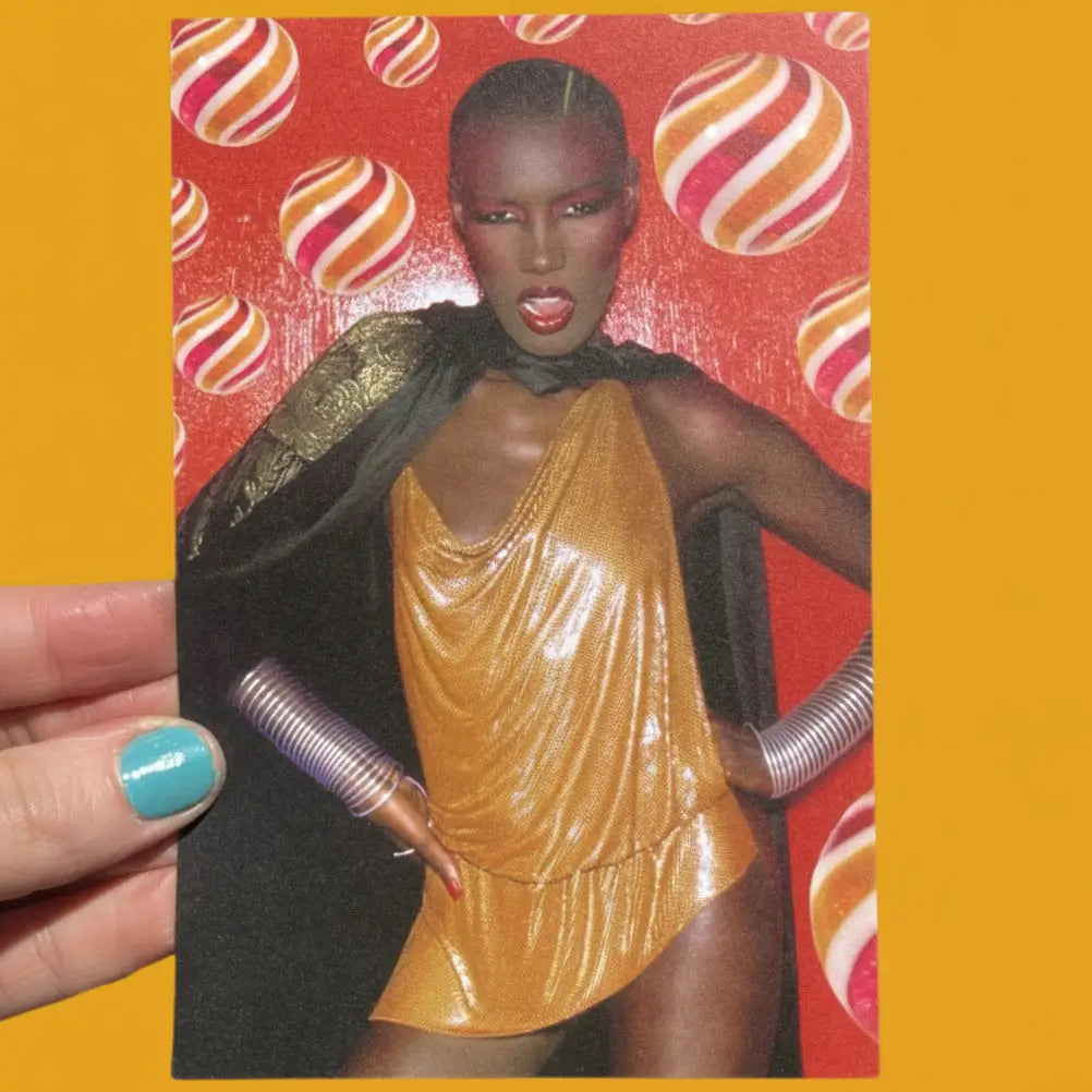Grace Jones Postcard Aw | Friends Nyc Brooklyn Ny