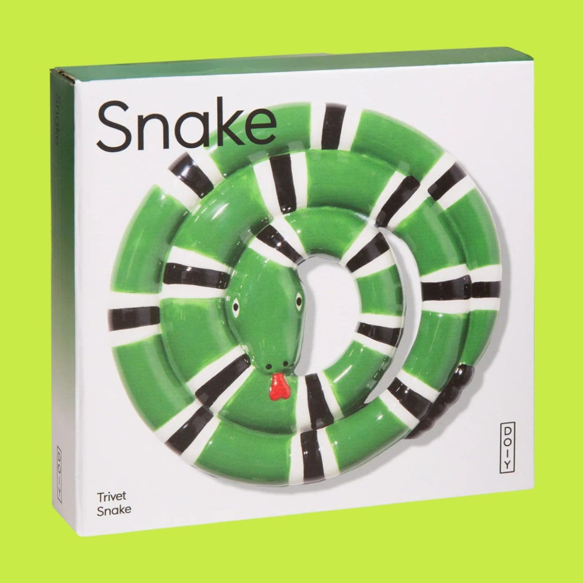 Green Snake Trivet Ceramic - Cute Kitchen - Doiy - Accessory