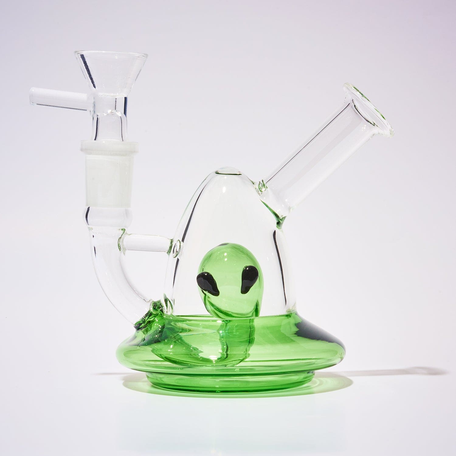 Green Ufo Bubbler Glass Pipe 4.7’’ Pwb155g Hand Pipe Smoke