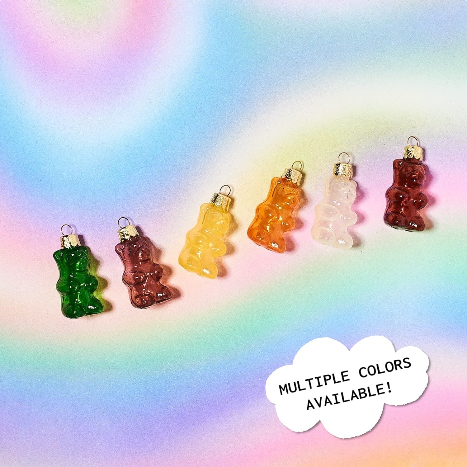 Gummy Bears Ornament Set Acrylic - Bff - Blown Glass -