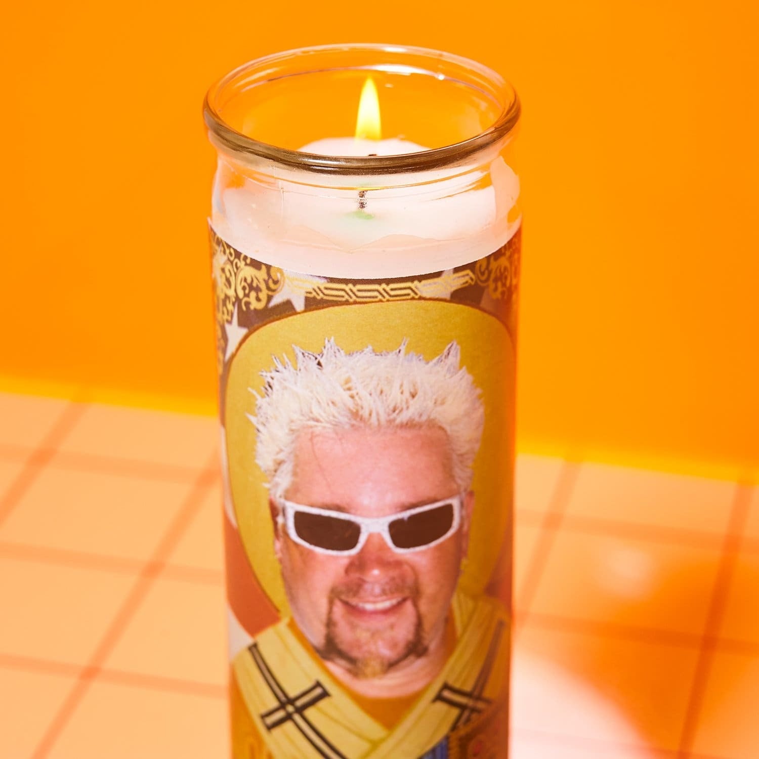 Guy Fieri Pillar Candle Bobbyk - Candle - Celebrity -