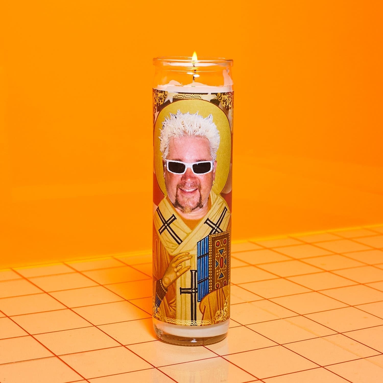 Guy Fieri Pillar Candle Bobbyk - Candle - Celebrity -