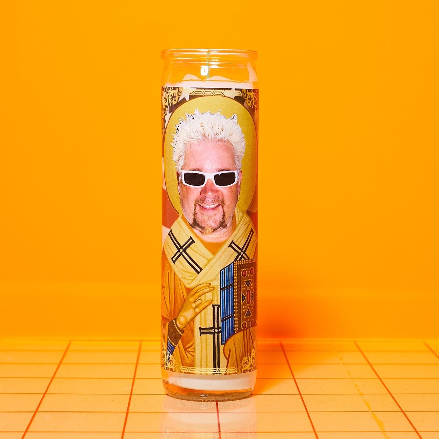 Guy Fieri Pillar Candle Bobbyk - Candle - Celebrity -