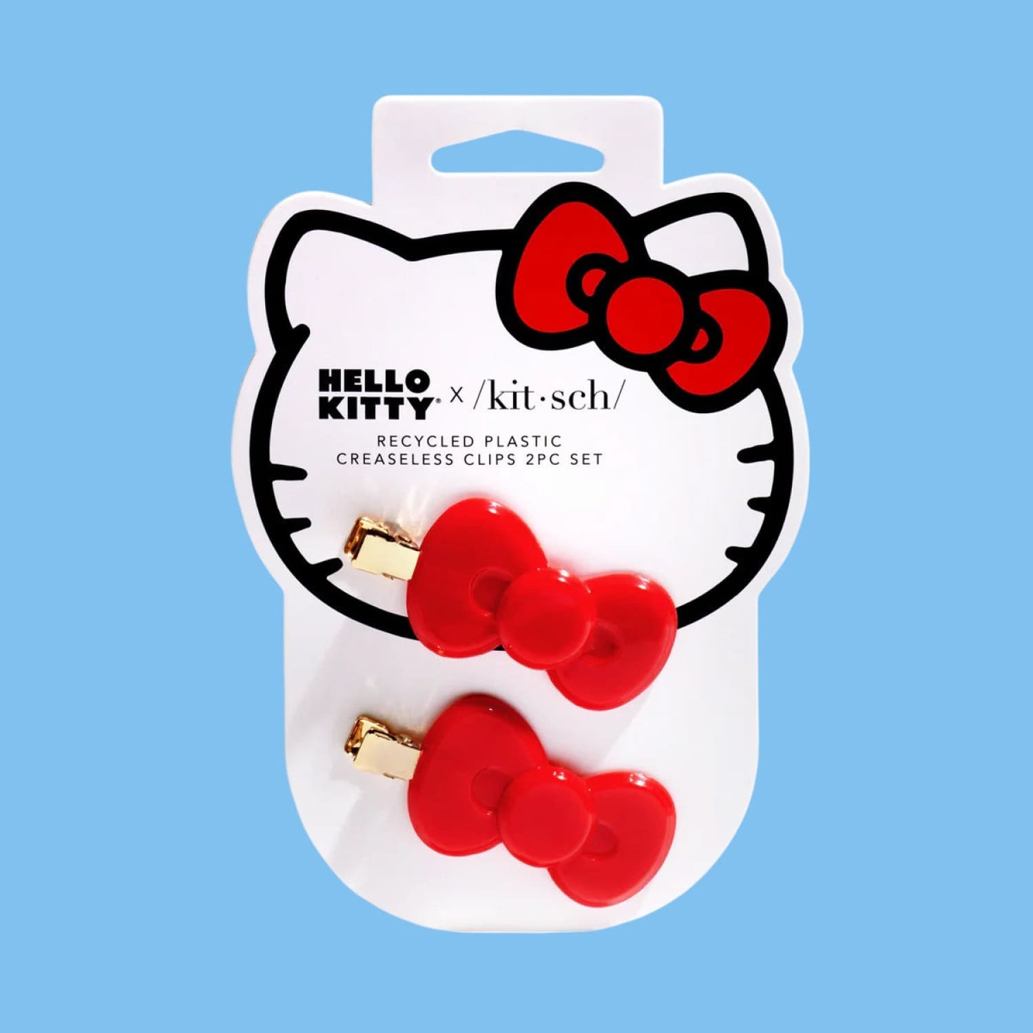 Hello Kitty Creaseless Hair Clips Set Clips - Hair - Hats
