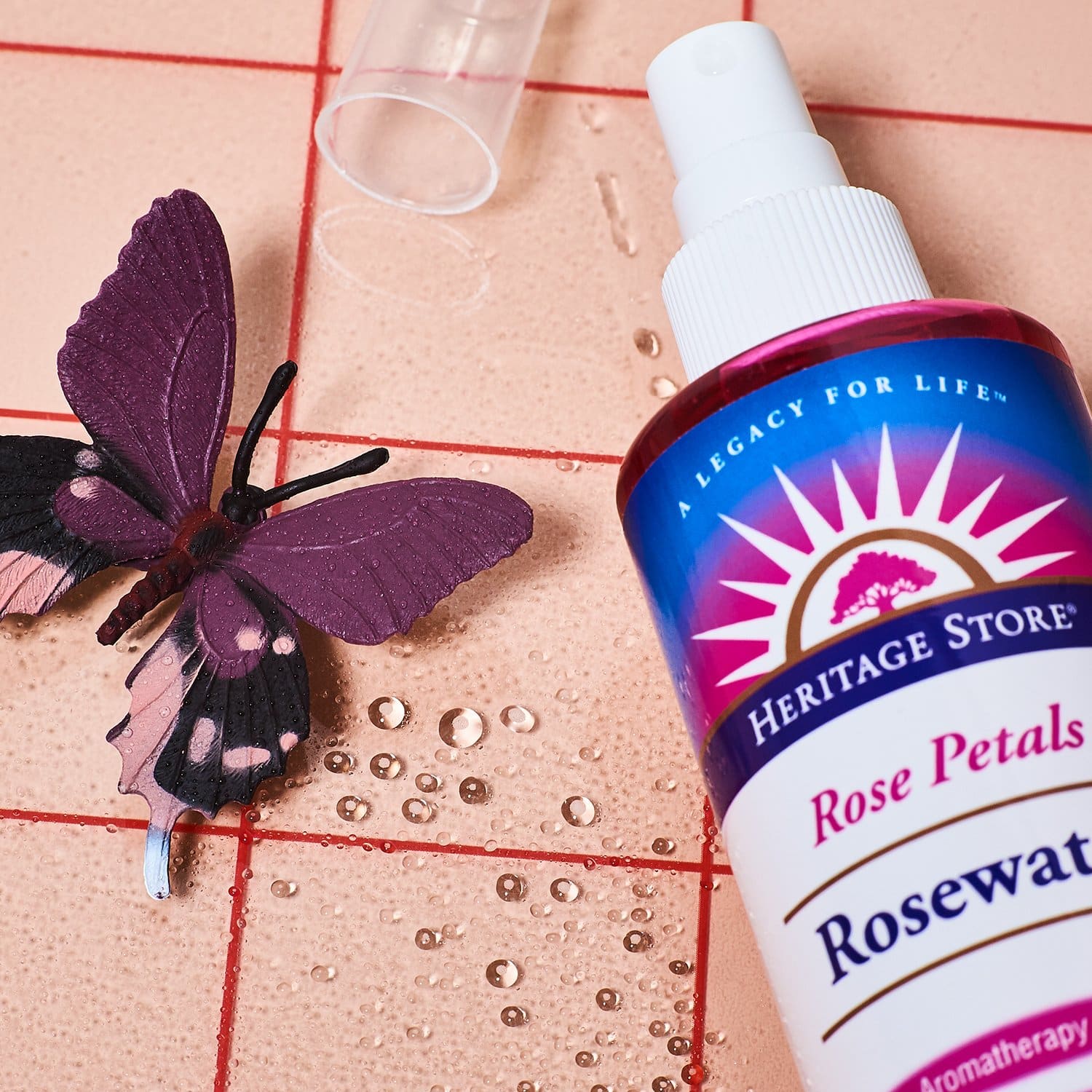Heritage Store Rosewater Spray 8oz Heritage Store - Rose -