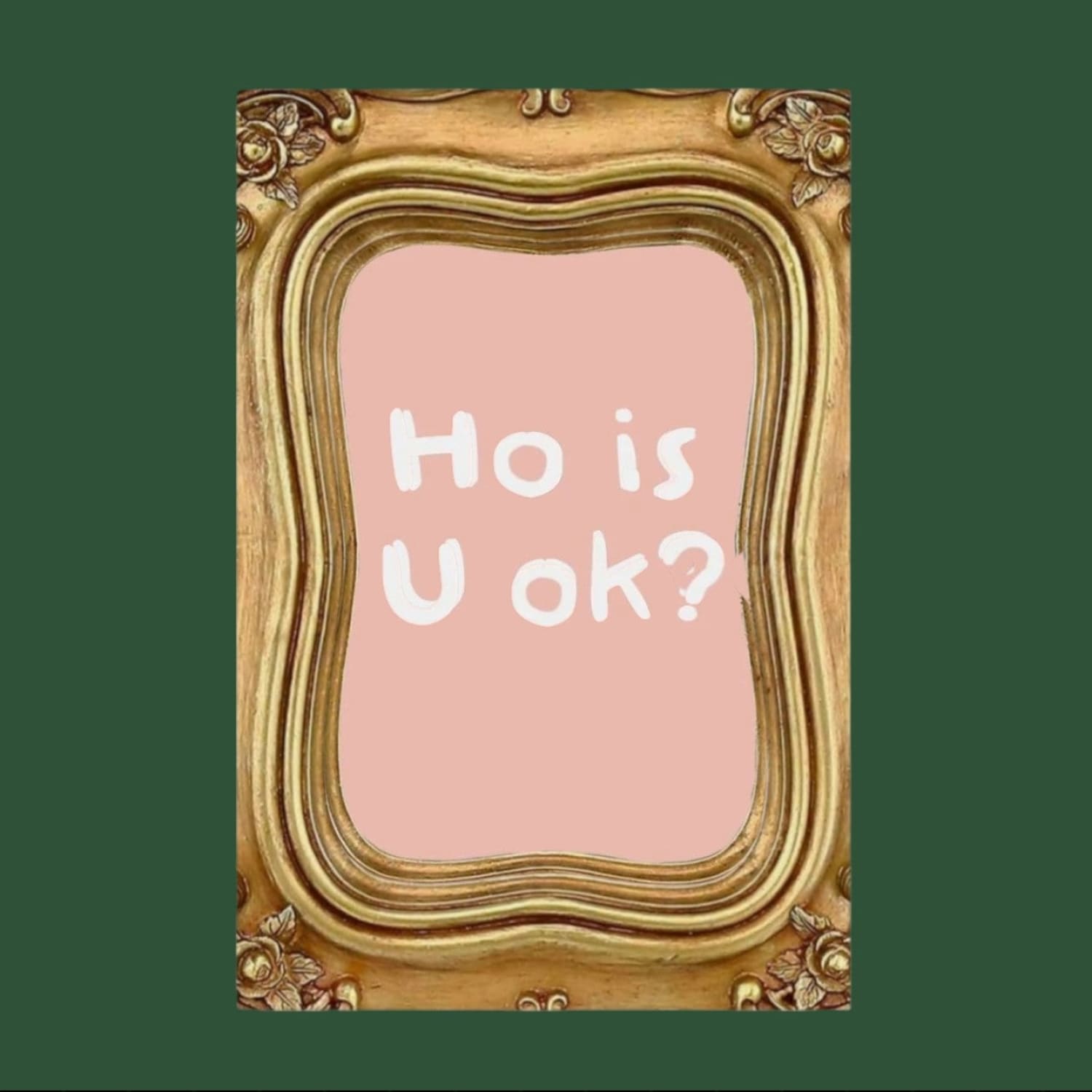 Ho is u ok Greeting Card Cards - Greeting Card