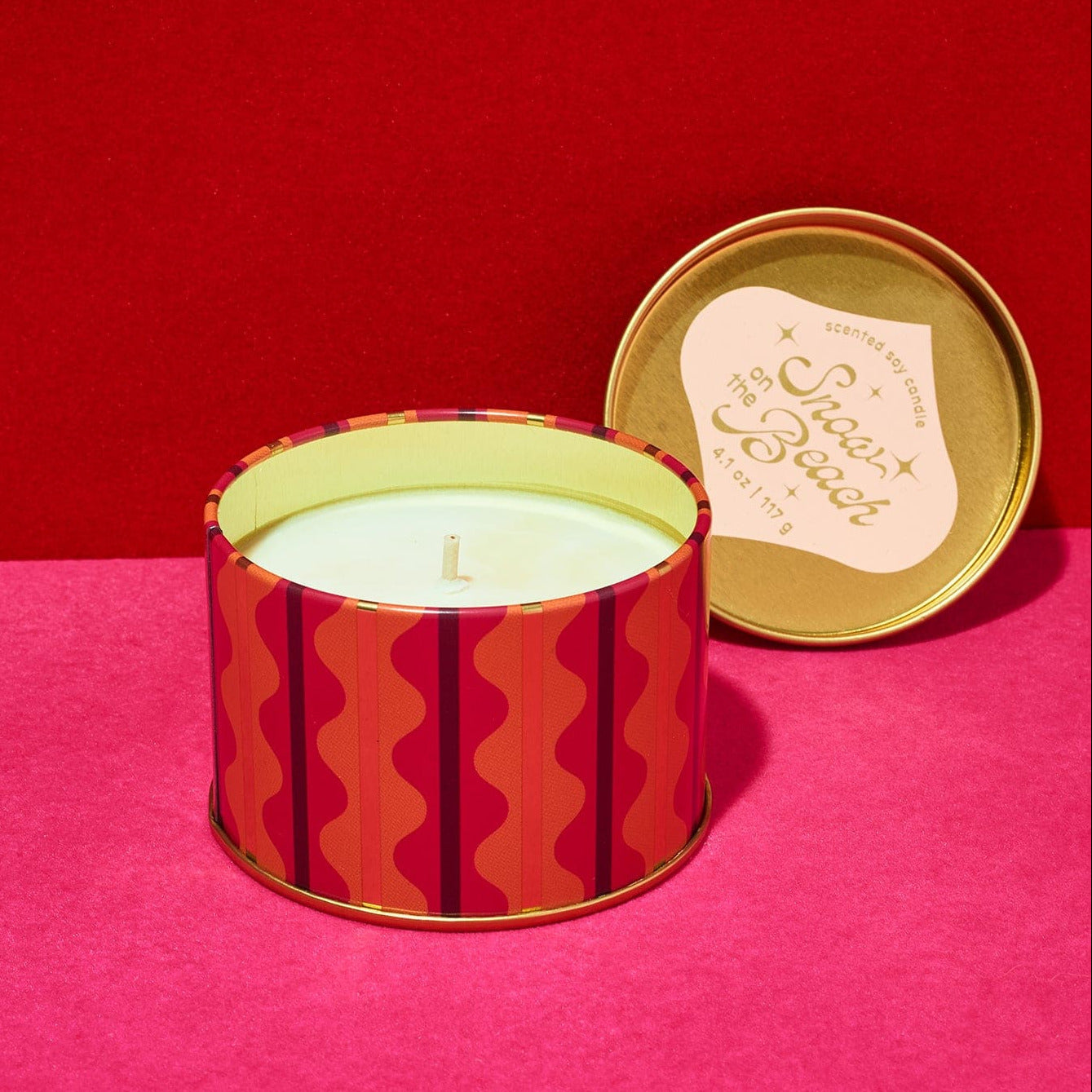 Holiday Hotel Candle Tin Snow on the Beach Candle