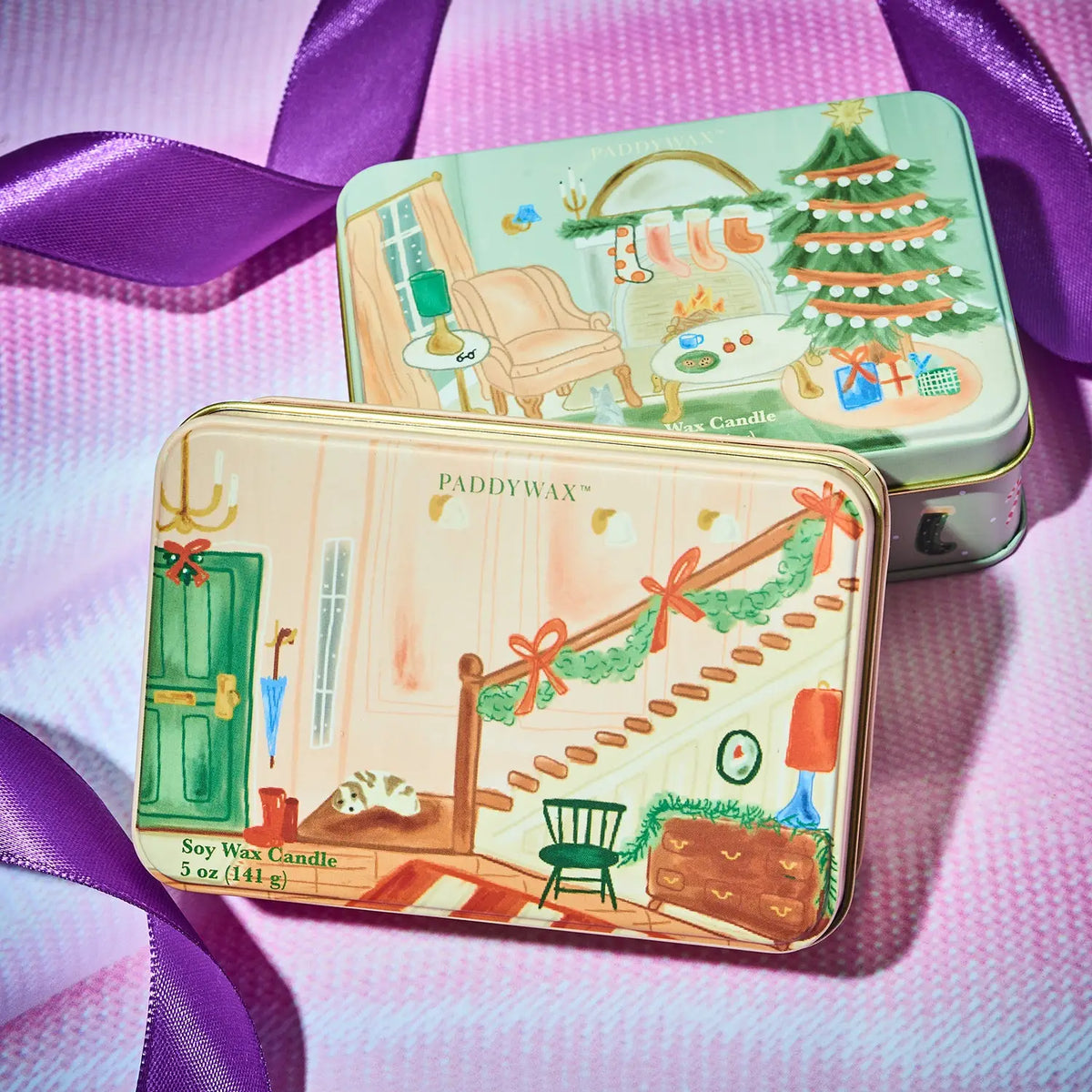 Holiday Tin - Staircase Wassail Candle | Friends Nyc