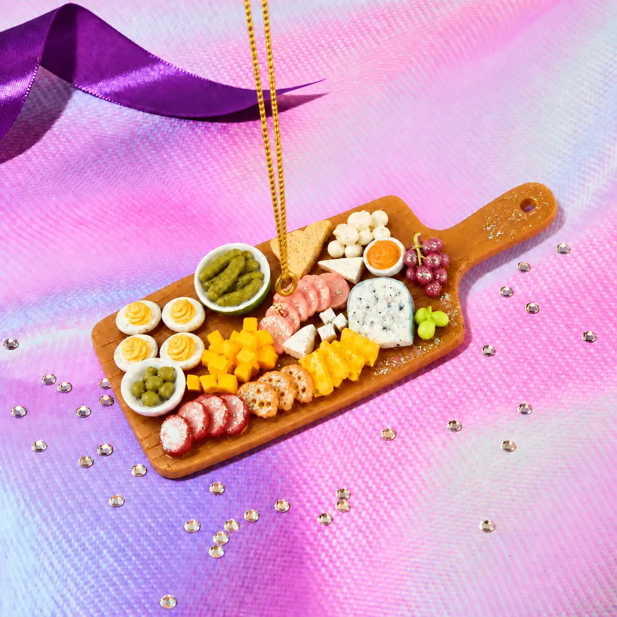Hors D’oeuvres Charcuterie Tray Ornament - Foodie Holiday
