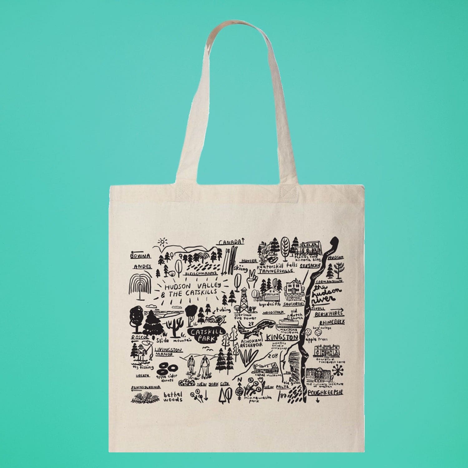 Hudson Valley Canvas Tote Bag Canvas Tote - Hudson Valley -