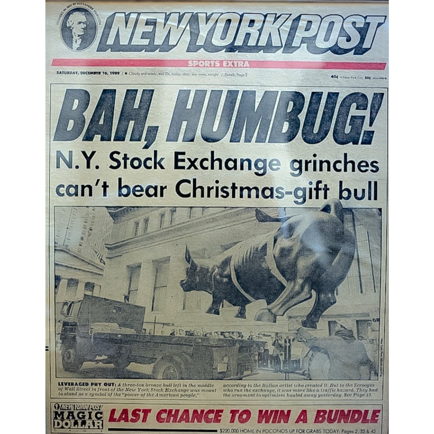 Bah Humbug! Socks By Friends Nyc x Ny Post Exclusive -