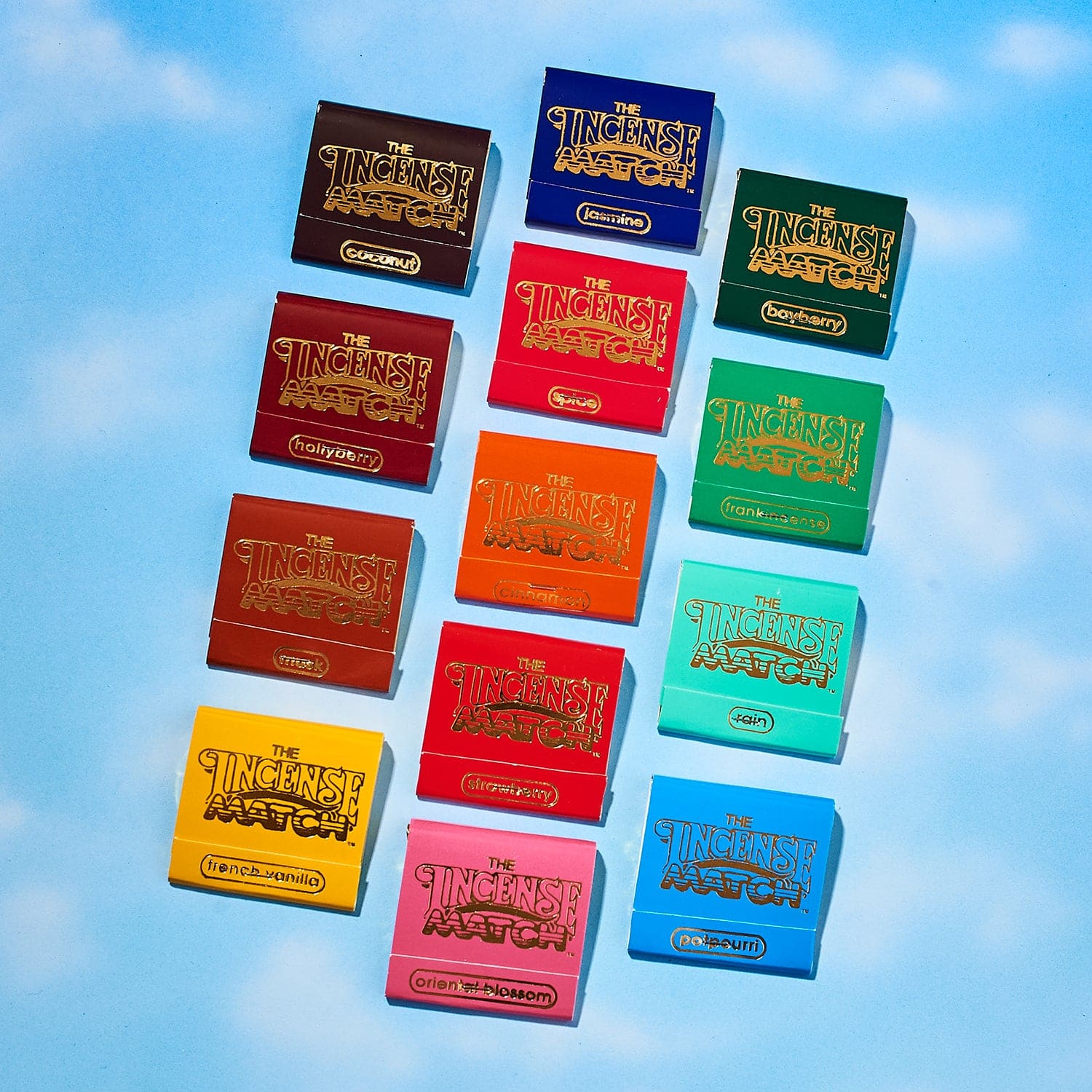 Incense Matchbook 70s - Bayberry - Boysenberry - Cinnamon -