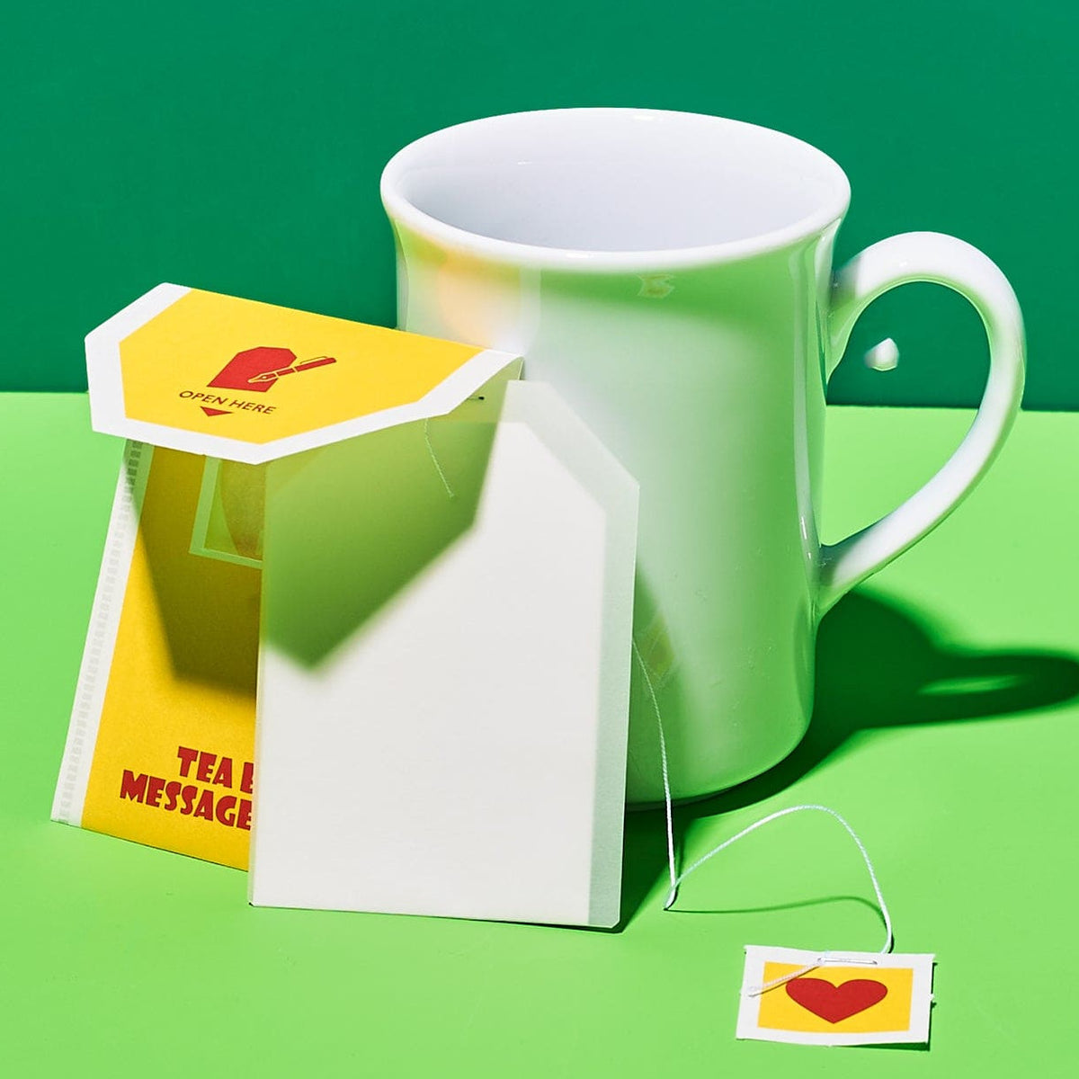 Japanese Greeting Card Set - Teabag Food Novelty - Funny -