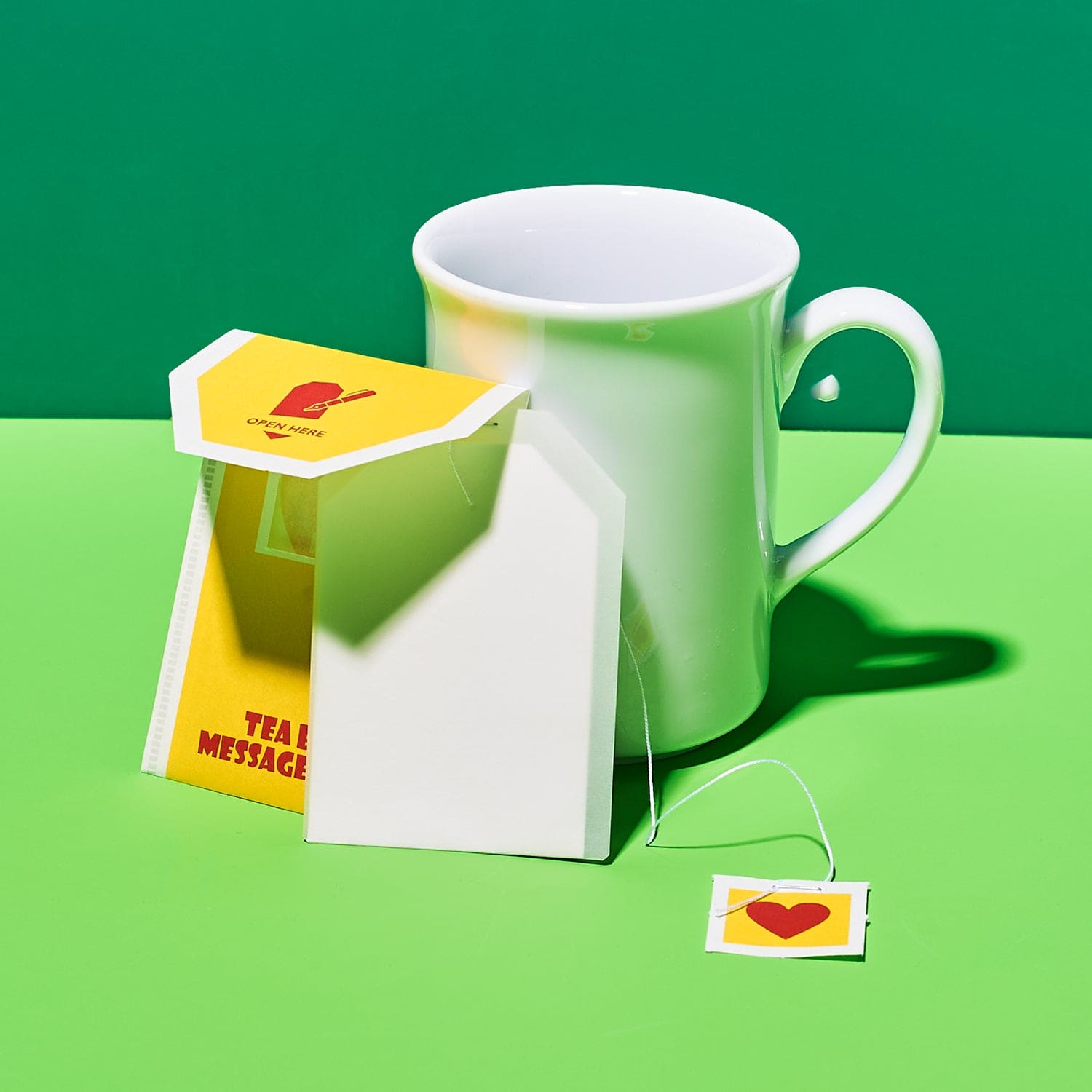 Japanese Greeting Card Set - Teabag Food Novelty - Funny -