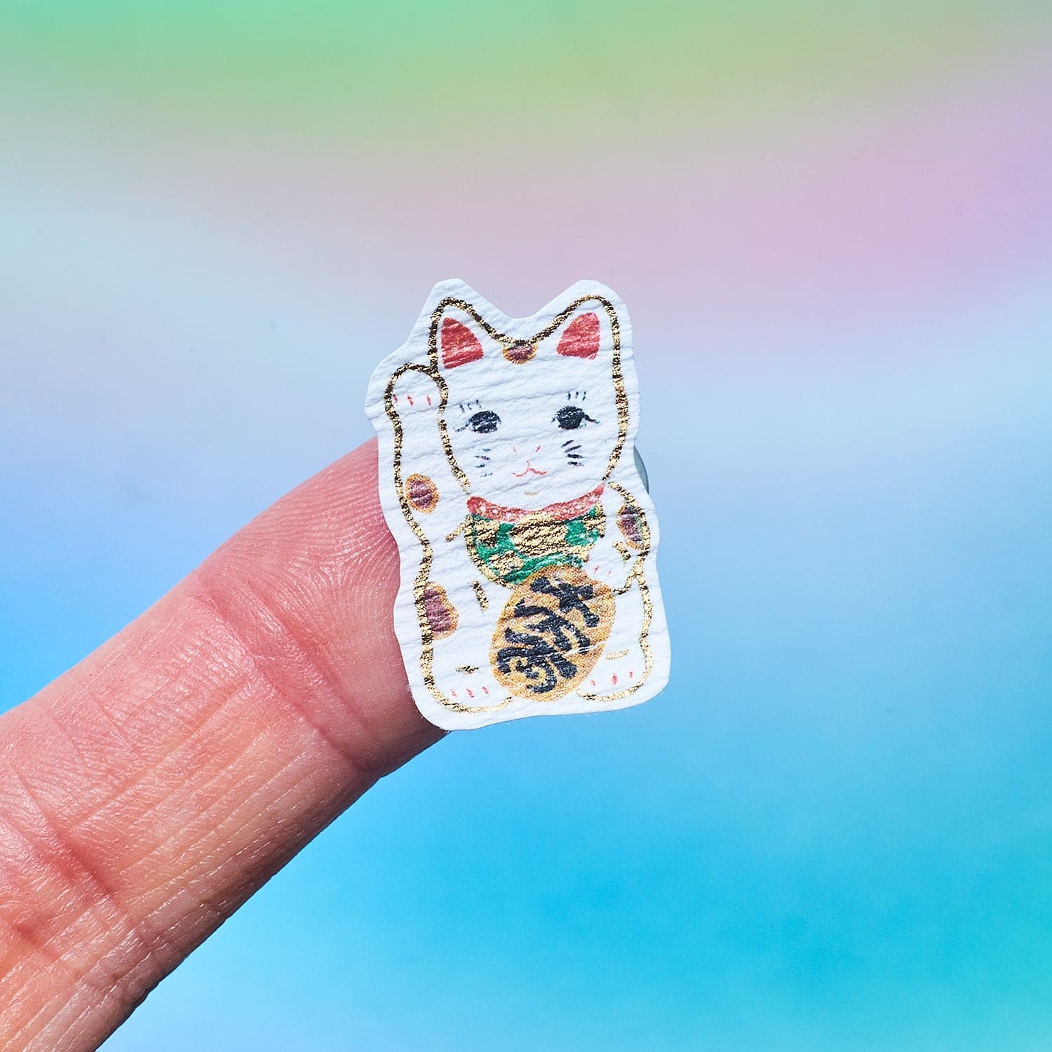 Hand Embroidery Kit Maneki Neko Cat Design Lucky -   Cat embroidery  design, Hand embroidery kit, Hand embroidery art