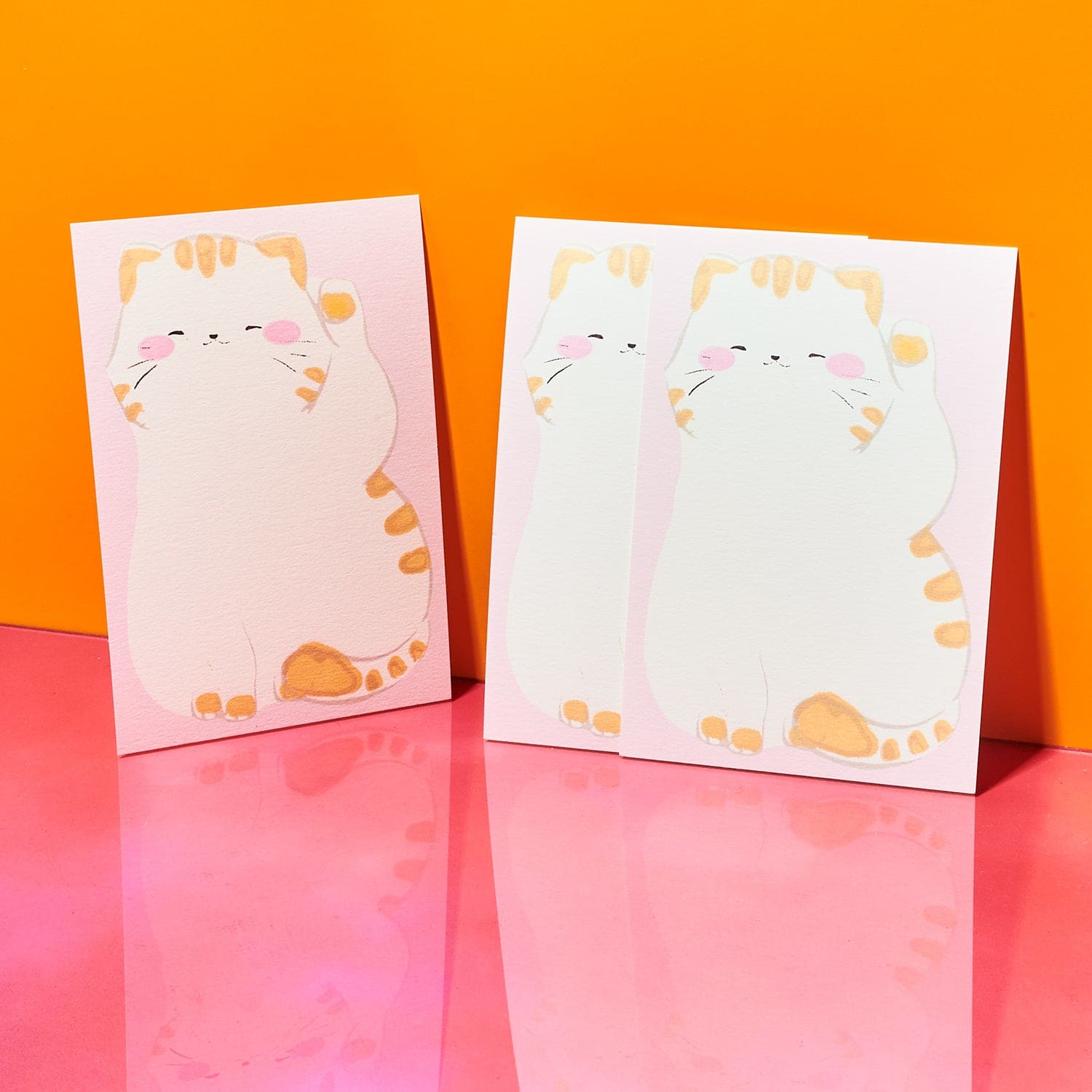 Japanese Postcard Set Of 3 - Cat Front Exclusive - Gifts For