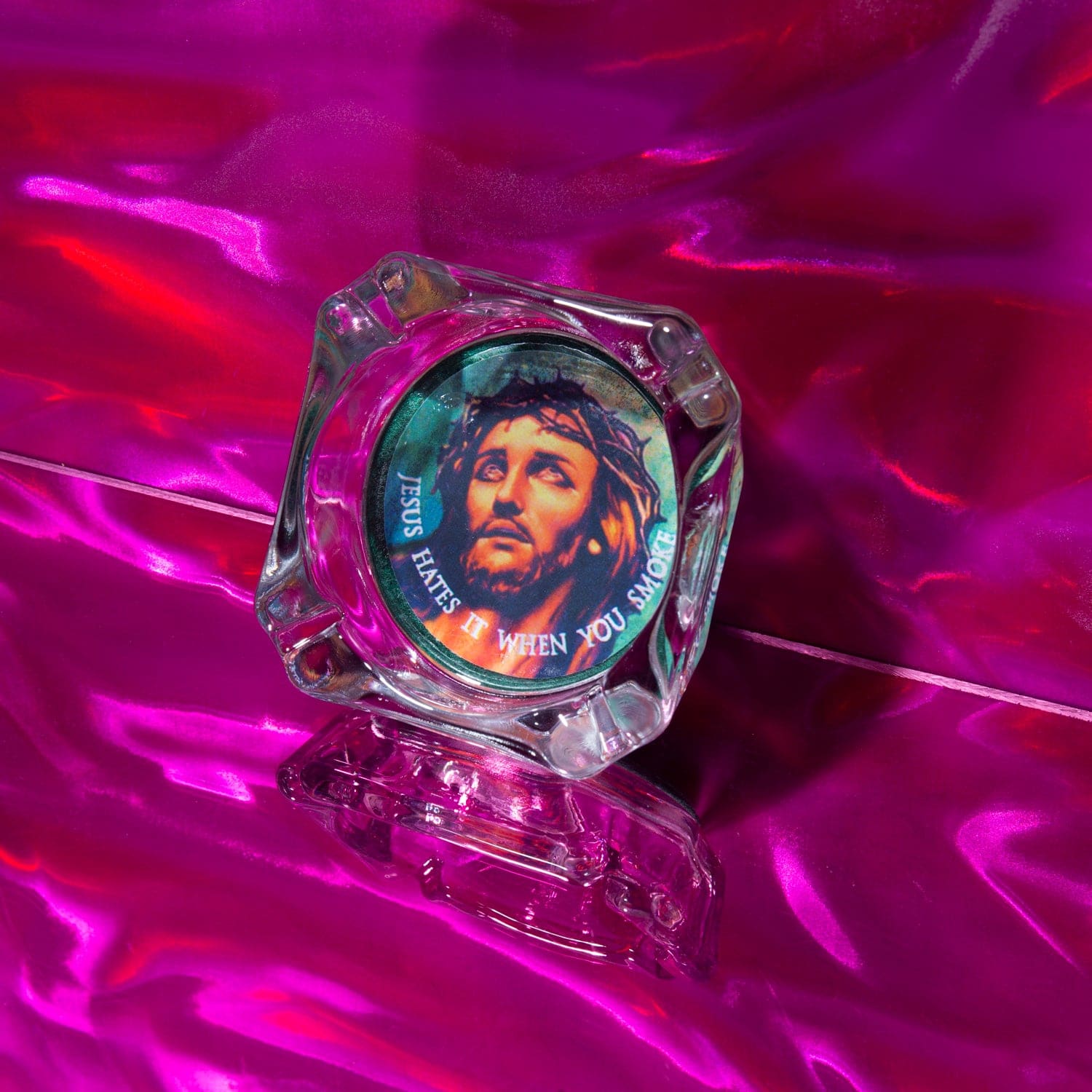 Jesus Hates it when you Smoke Ashtray Ashtray - best Seller